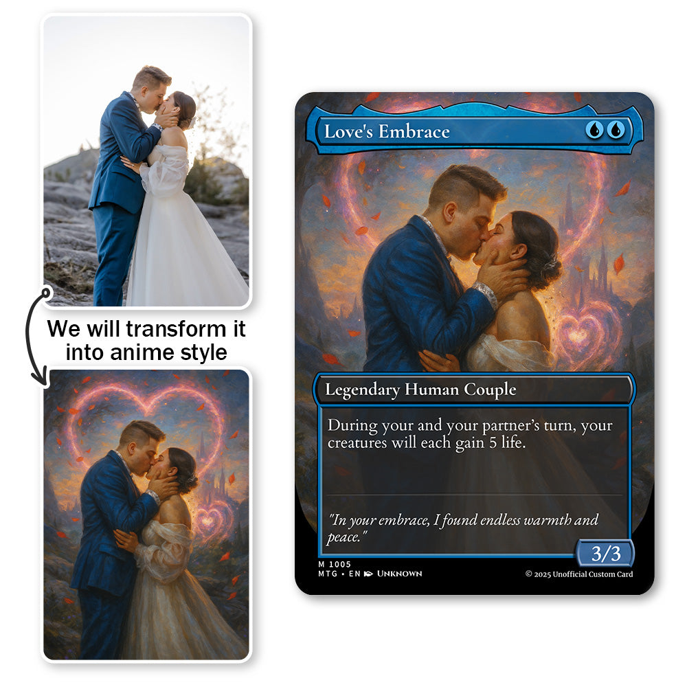 50% OFFš¤©Custom Magic-Style MTG Couple Art Card