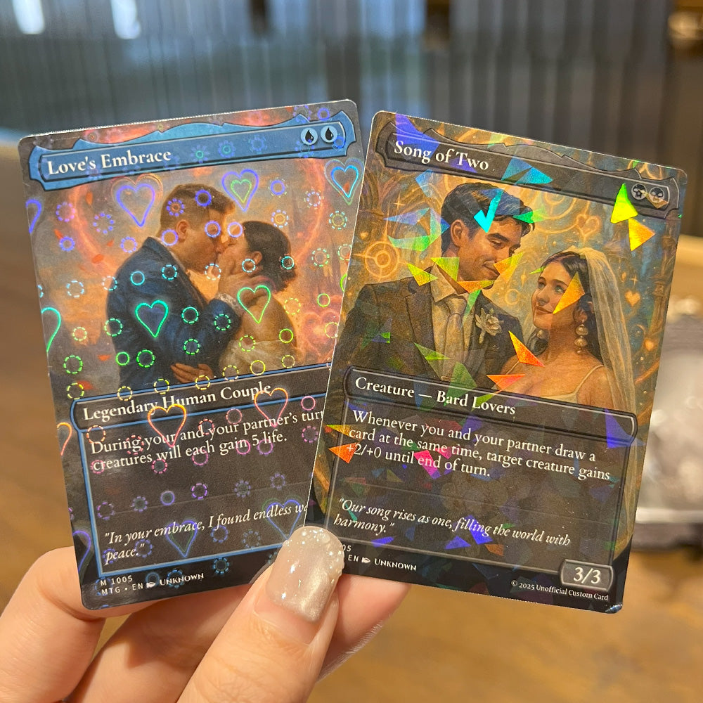 50% OFFš¤©Custom Magic-Style MTG Couple Art Card