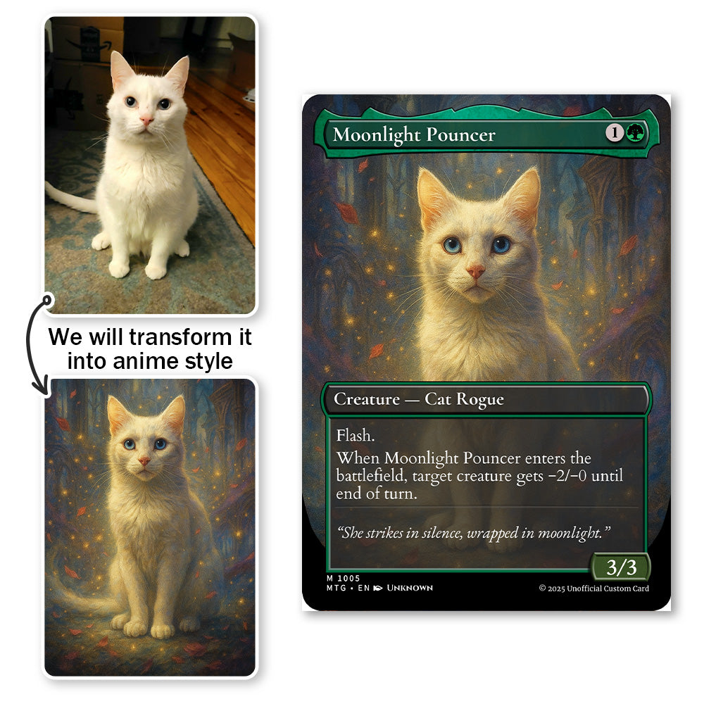 50% OFF🤩Custom Magic-Style MTG Pet Art Card