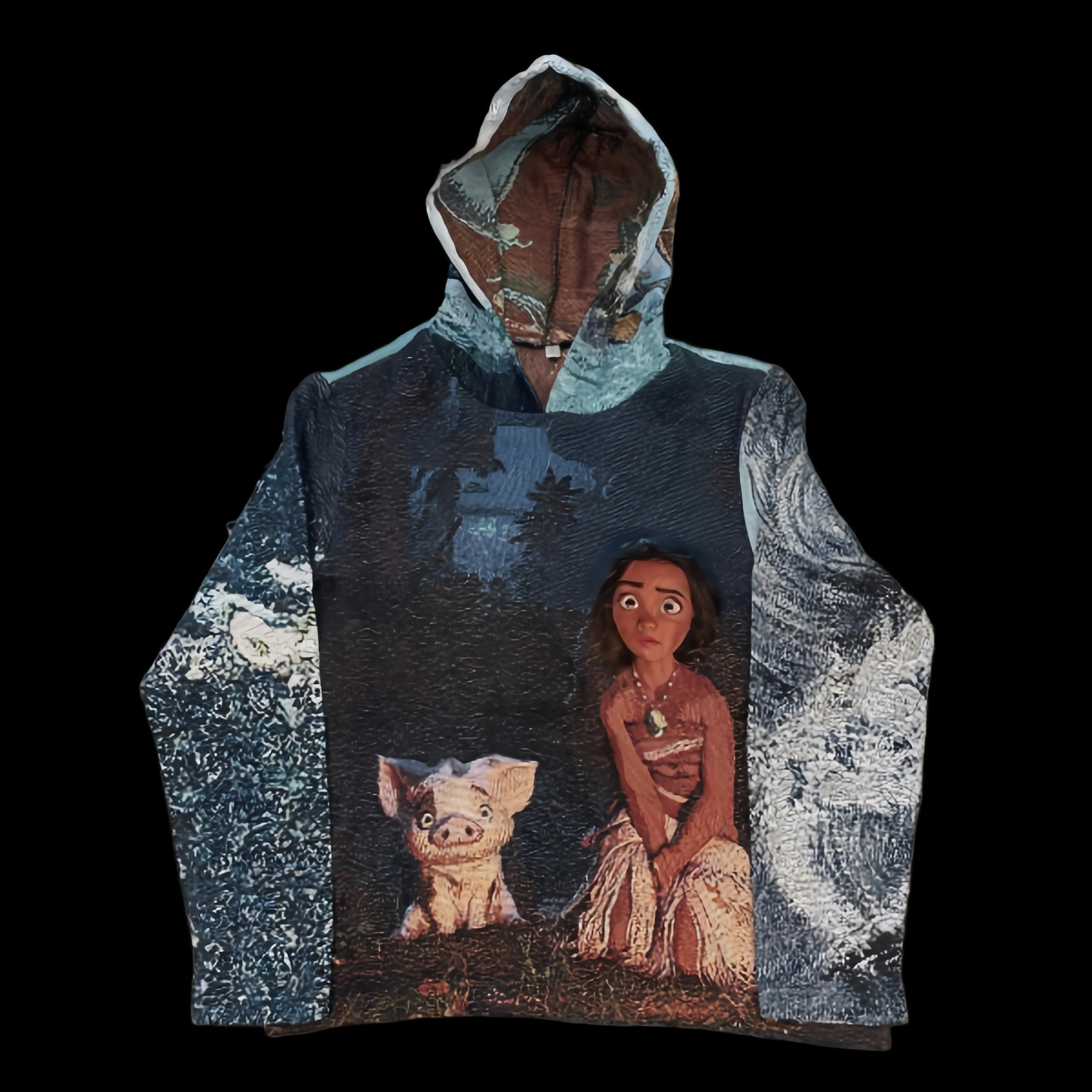 MOANA WOVEN TAPESTRY HOODIE