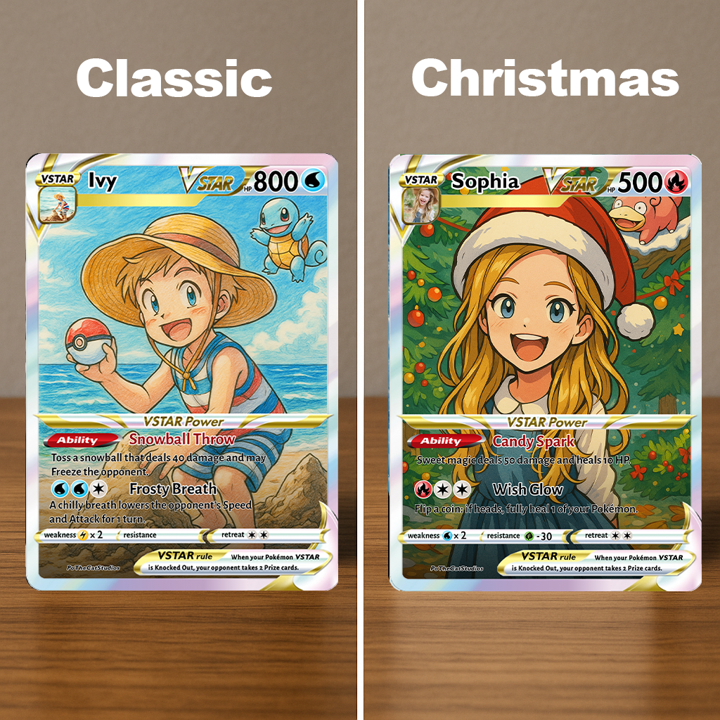 50% OFF🤩Personalized Kid Anime Art Trading Card
