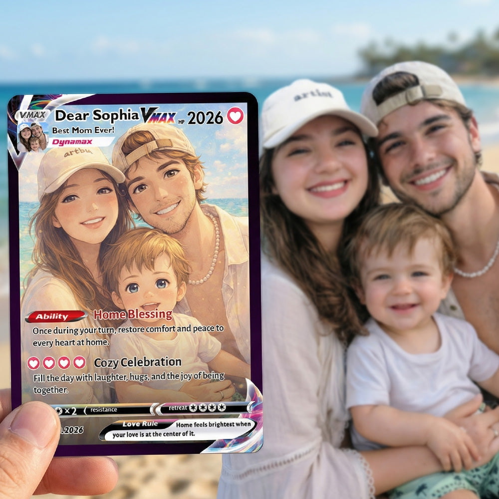 50% OFFđPersonalized Mom Anime Poke Card, Mother's Day Gift