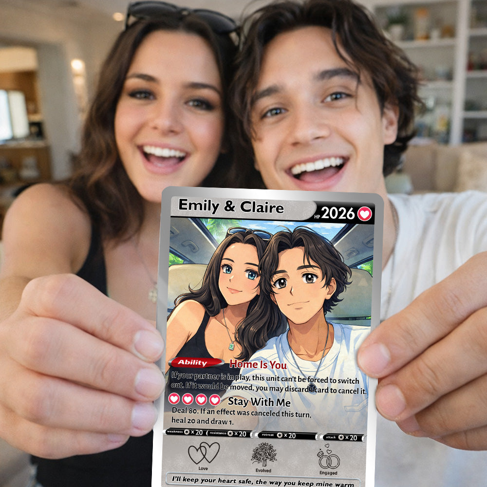 50% OFFđPersonalized Couple Anime Trainer icon Card