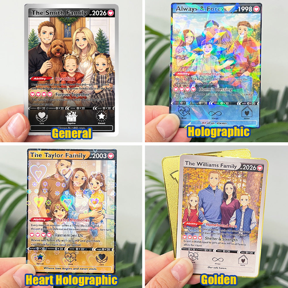 50% OFFđPersonalized Family Anime Trainer icon Card