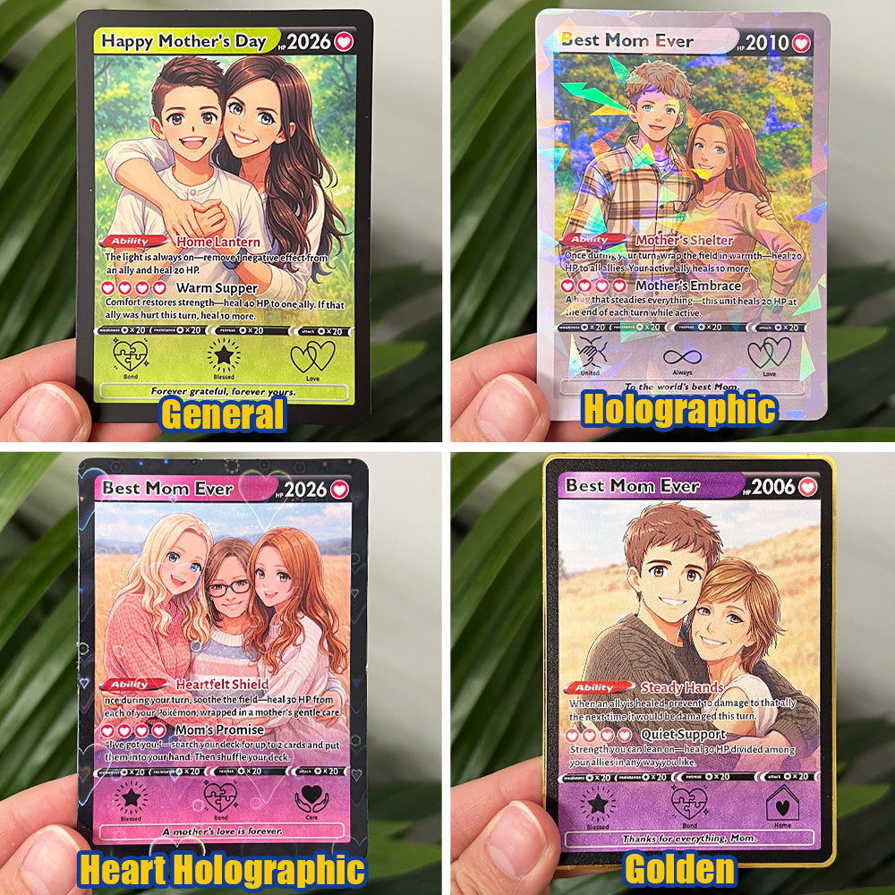 50% OFFđˇPersonalized Mom Anime Trainer icon Card, Mother's Day Gift