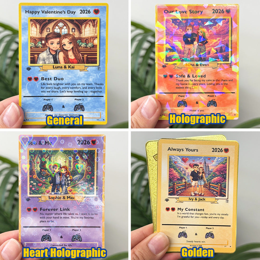 50% OFFđPersonalized Couple Anime Art Classic Card Pokecard