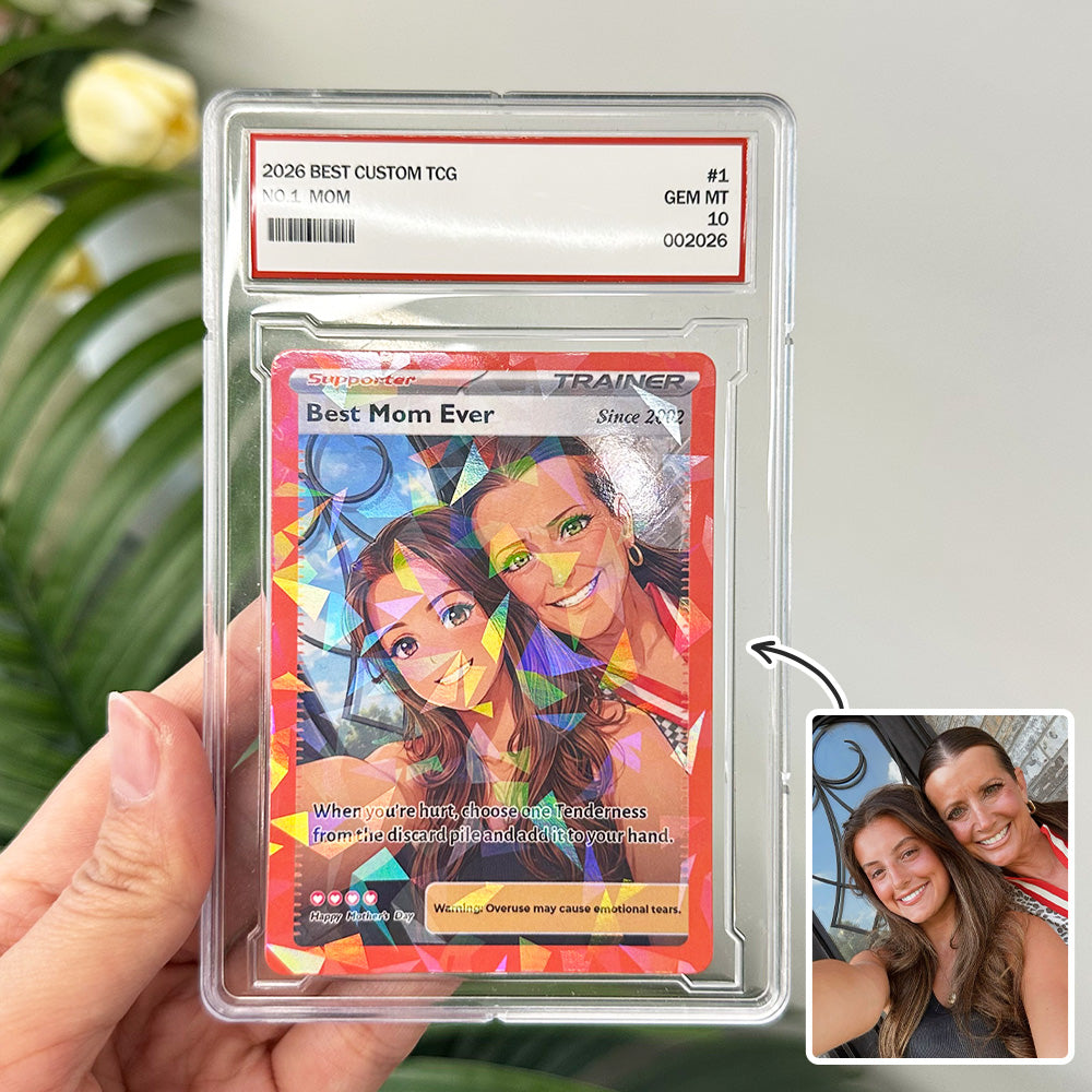 50% OFFđˇPersonalized Mom Anime Supporter Trainer Card Pokecard, Mother's Day