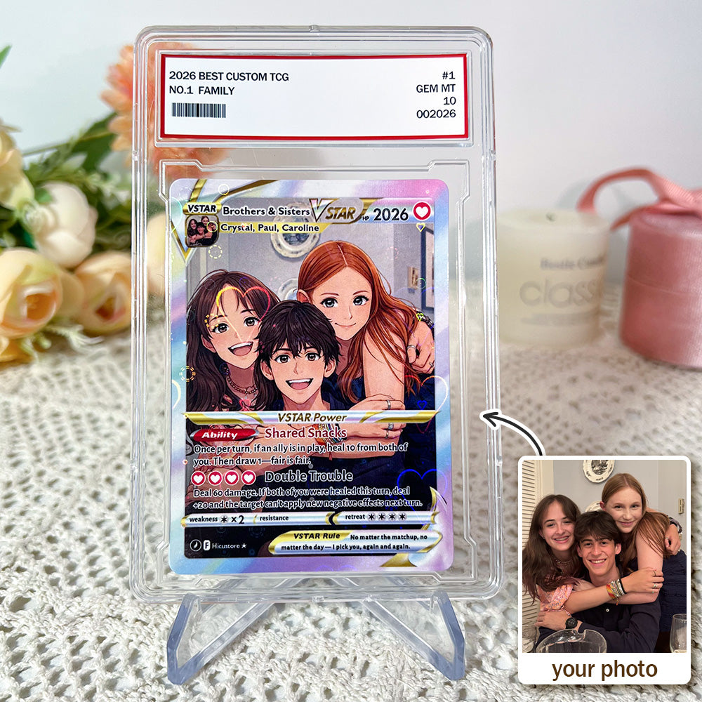 50% OFFđPersonalized Brothers & Sisters Anime Trading Card