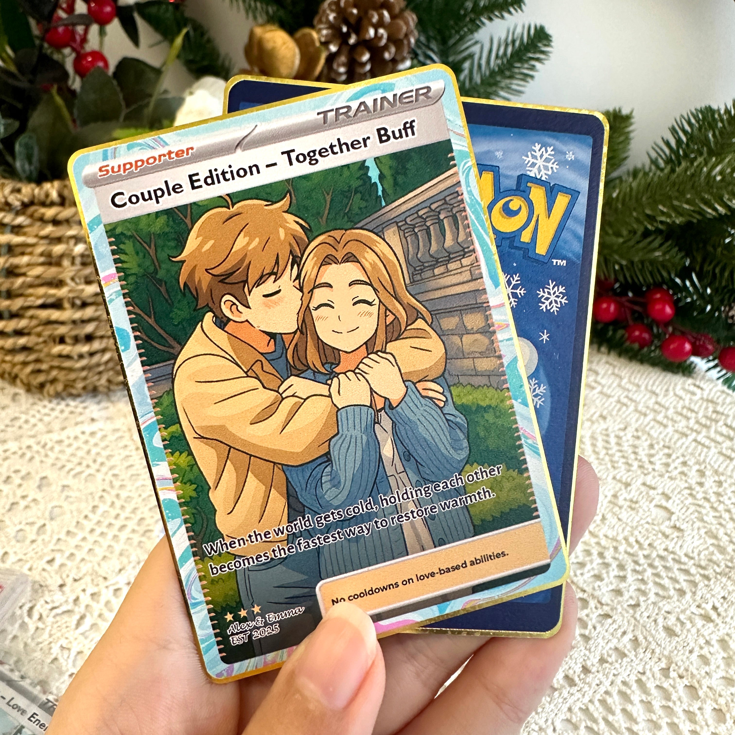 50% OFF🤩Personalized Couple Anime Supporter Trainer Card