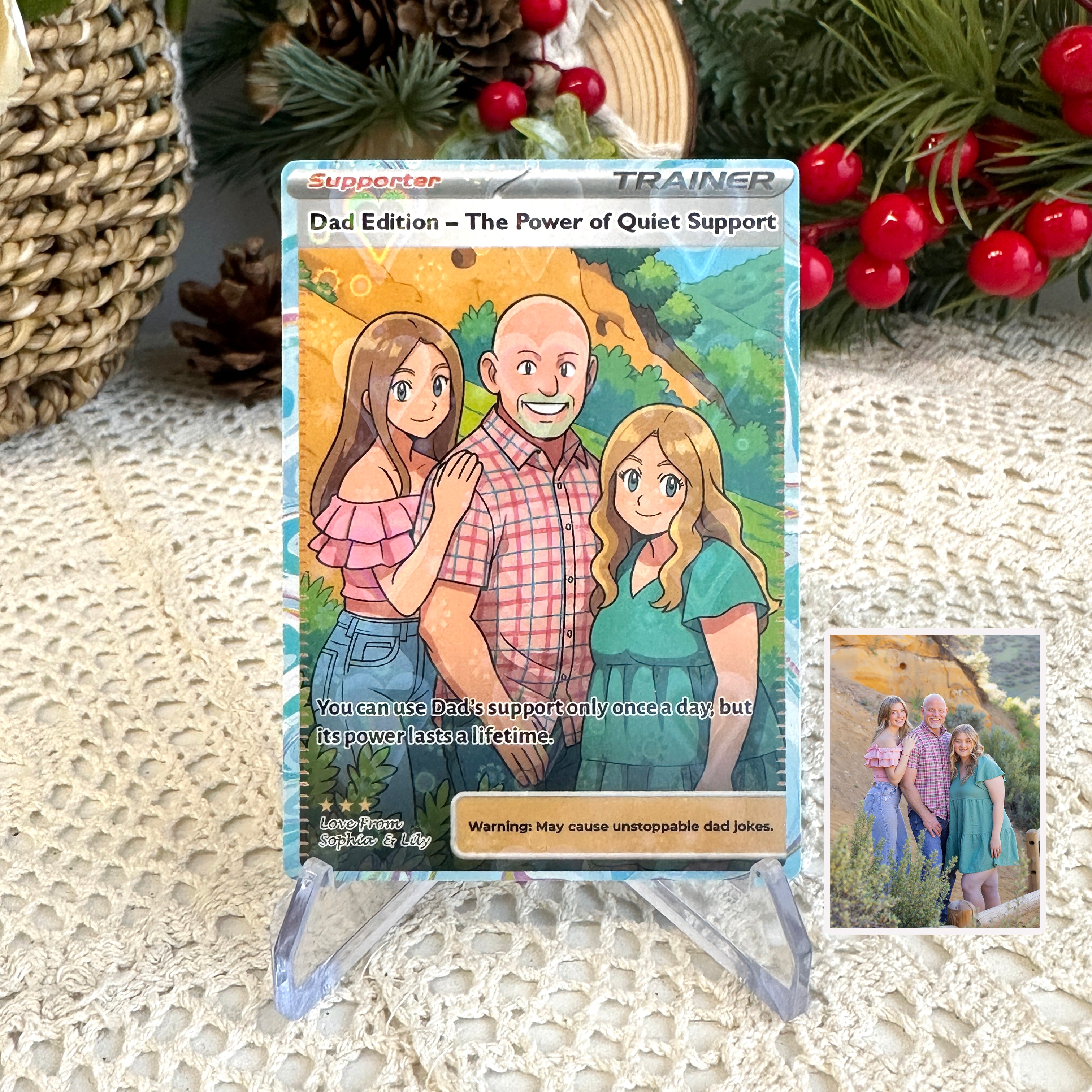 50% OFF🤩Personalized Dad Anime Supporter Trainer Card