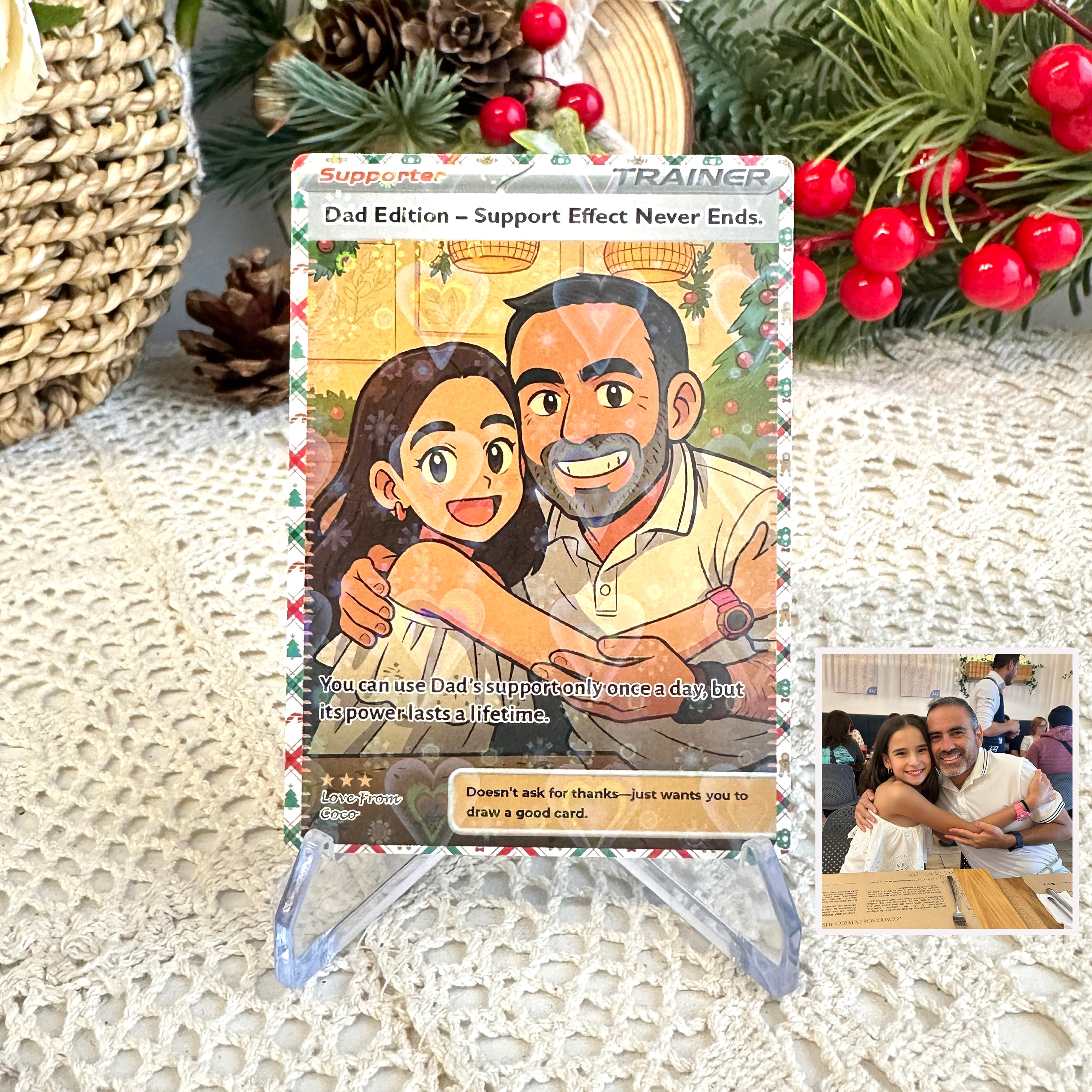 50% OFF🤩Personalized Dad Anime Supporter Trainer Card