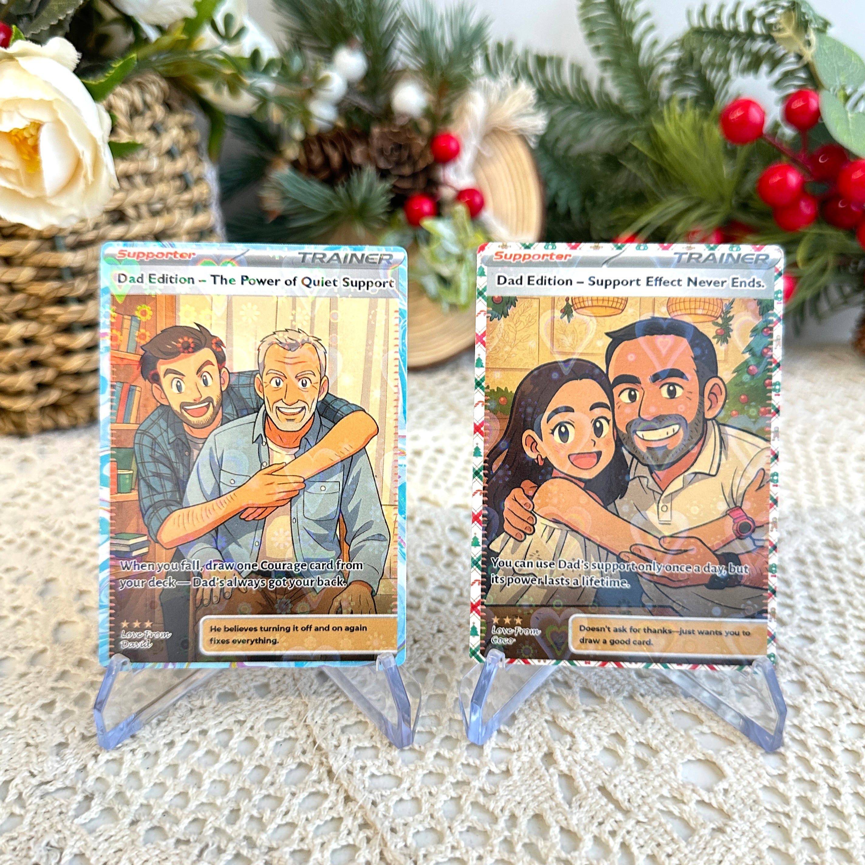 50% OFF🤩Personalized Dad Anime Supporter Trainer Card