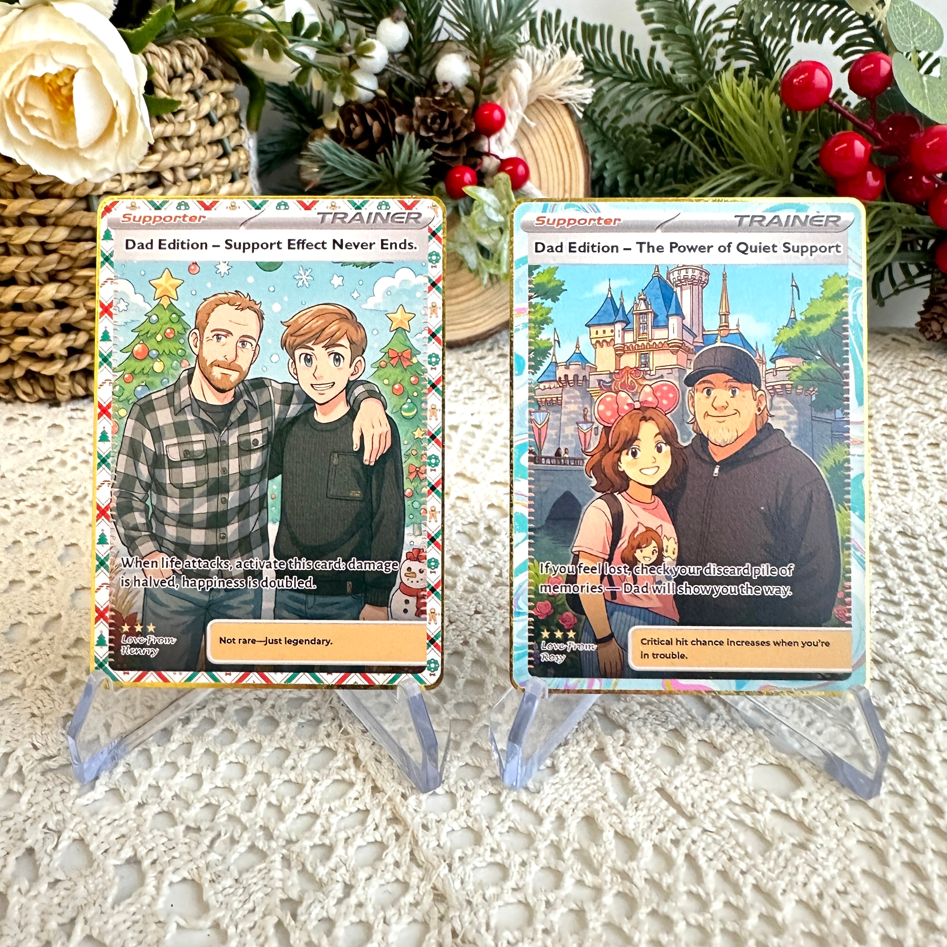 50% OFF🤩Personalized Dad Anime Supporter Trainer Card