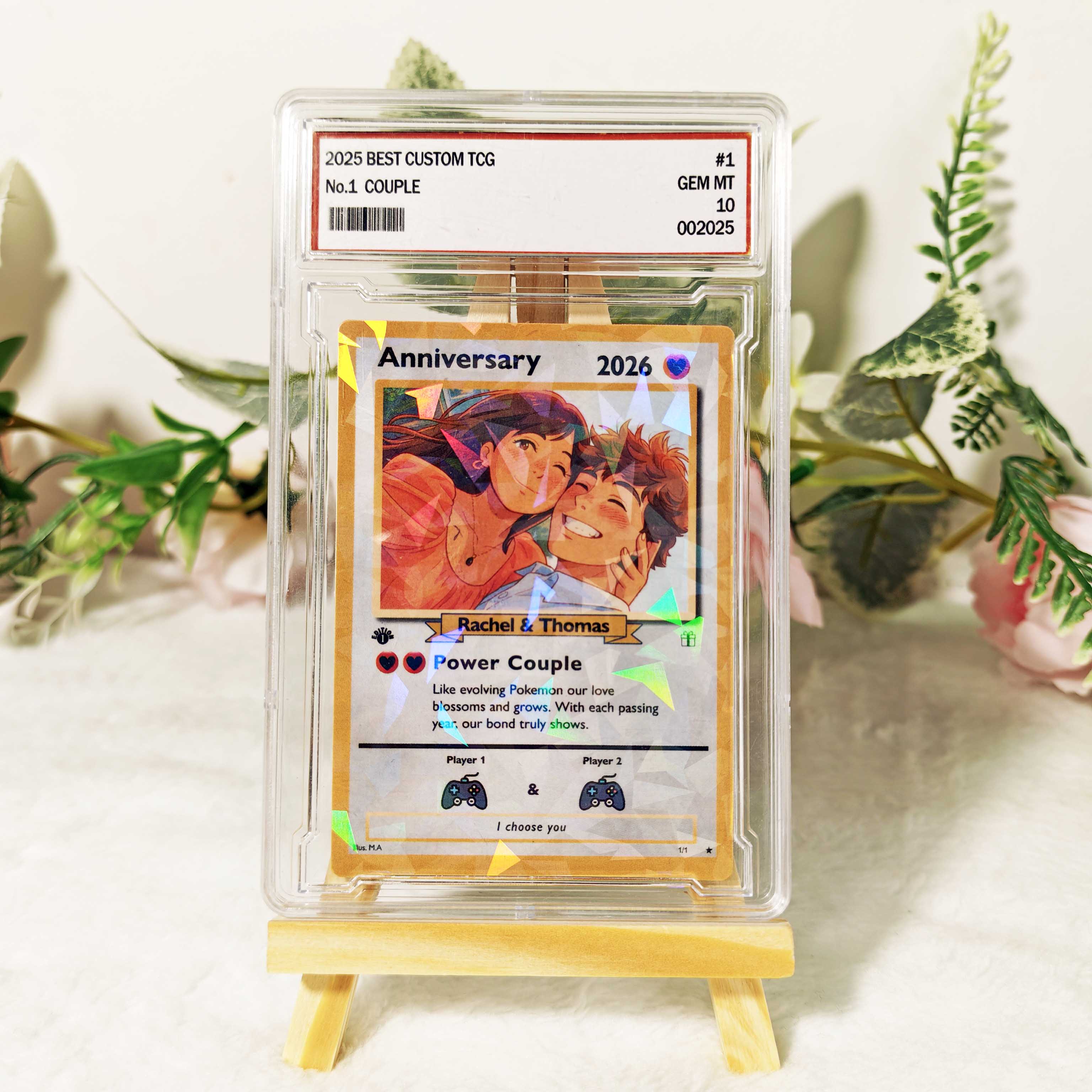 50% OFFđPersonalized Couple Anime Art Classic Card Pokecard