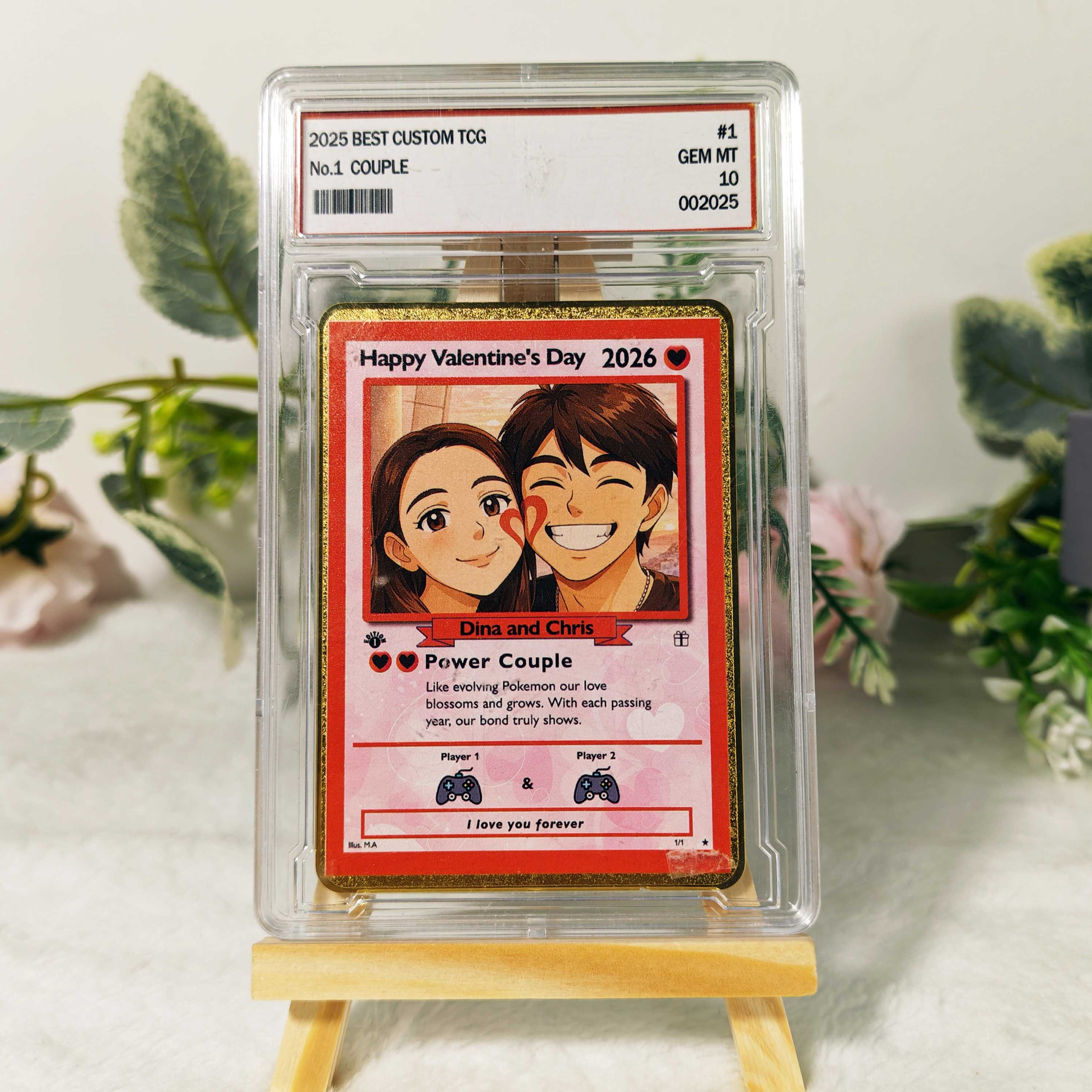 50% OFFđPersonalized Couple Anime Art Classic Card Pokecard