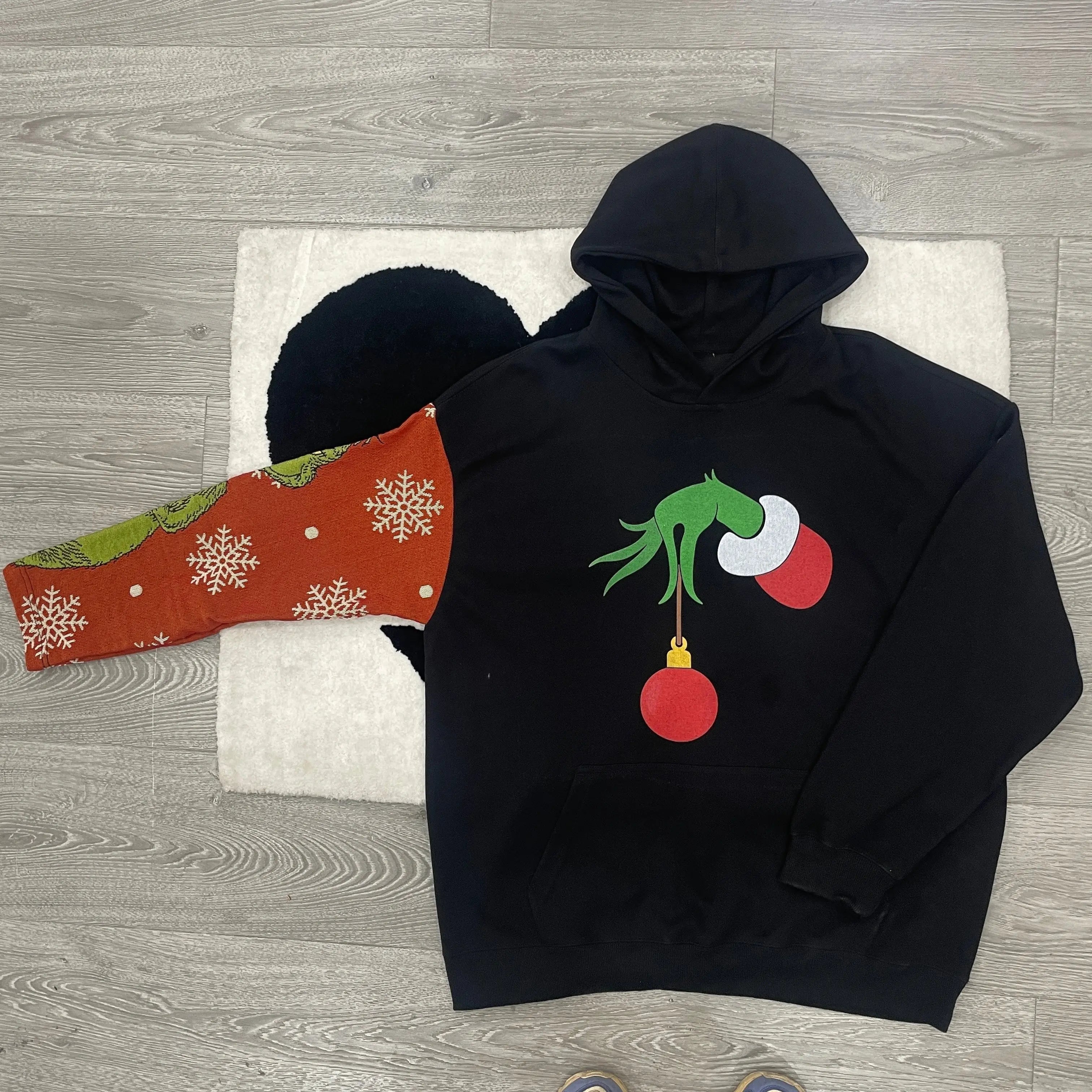 Grinch Sleeve Tapestry Hoodie