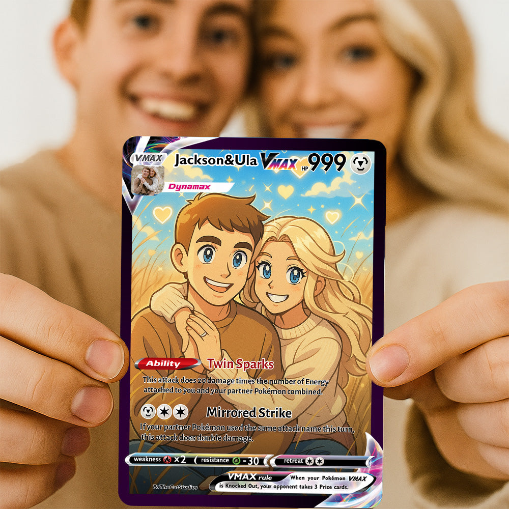 50% OFFš¤©Personalized Couple Anime Art Trading Card