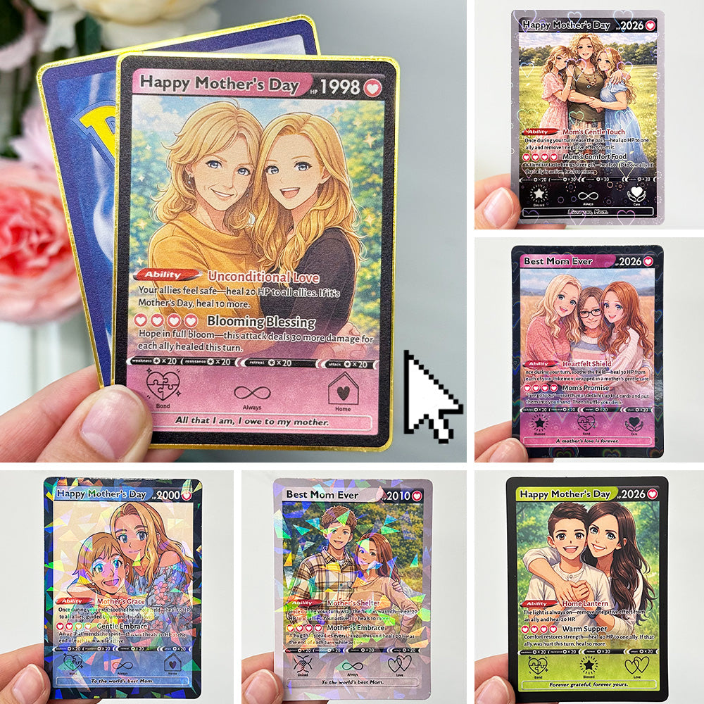 50% OFFđˇPersonalized Mom Anime Trainer icon Card, Mother's Day Gift