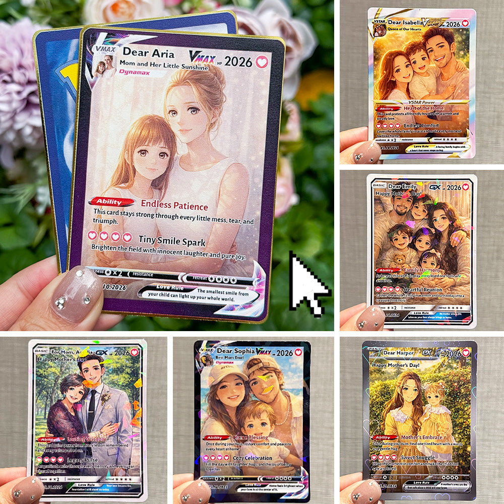 50% OFFđPersonalized Mom Anime Poke Card, Mother's Day Gift