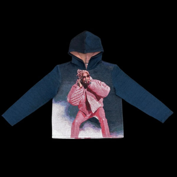 PINK THUG TAPESTRY HOODIE