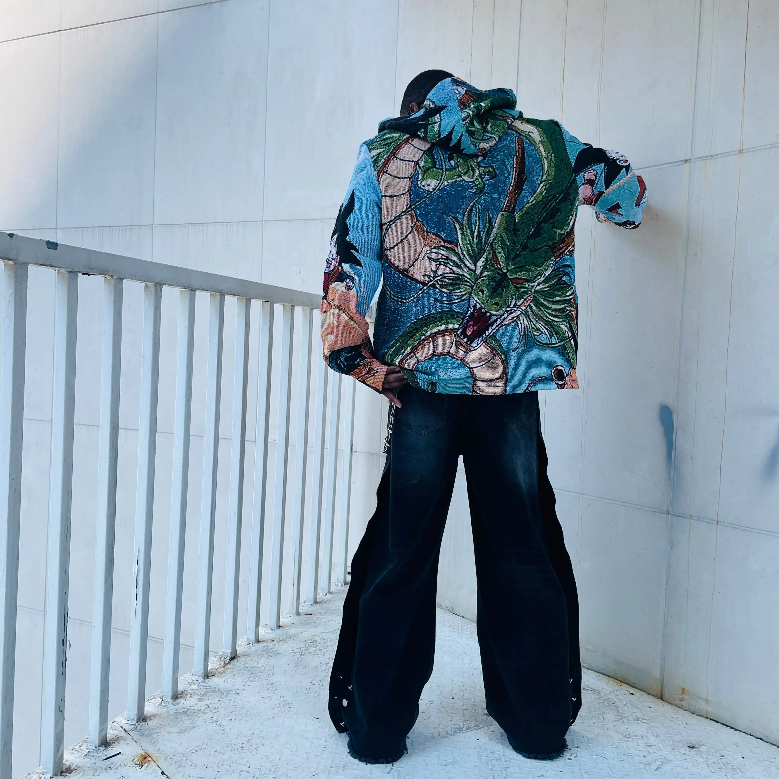 DBZ SHENRON WOVEN TAPESTRY HOODIE