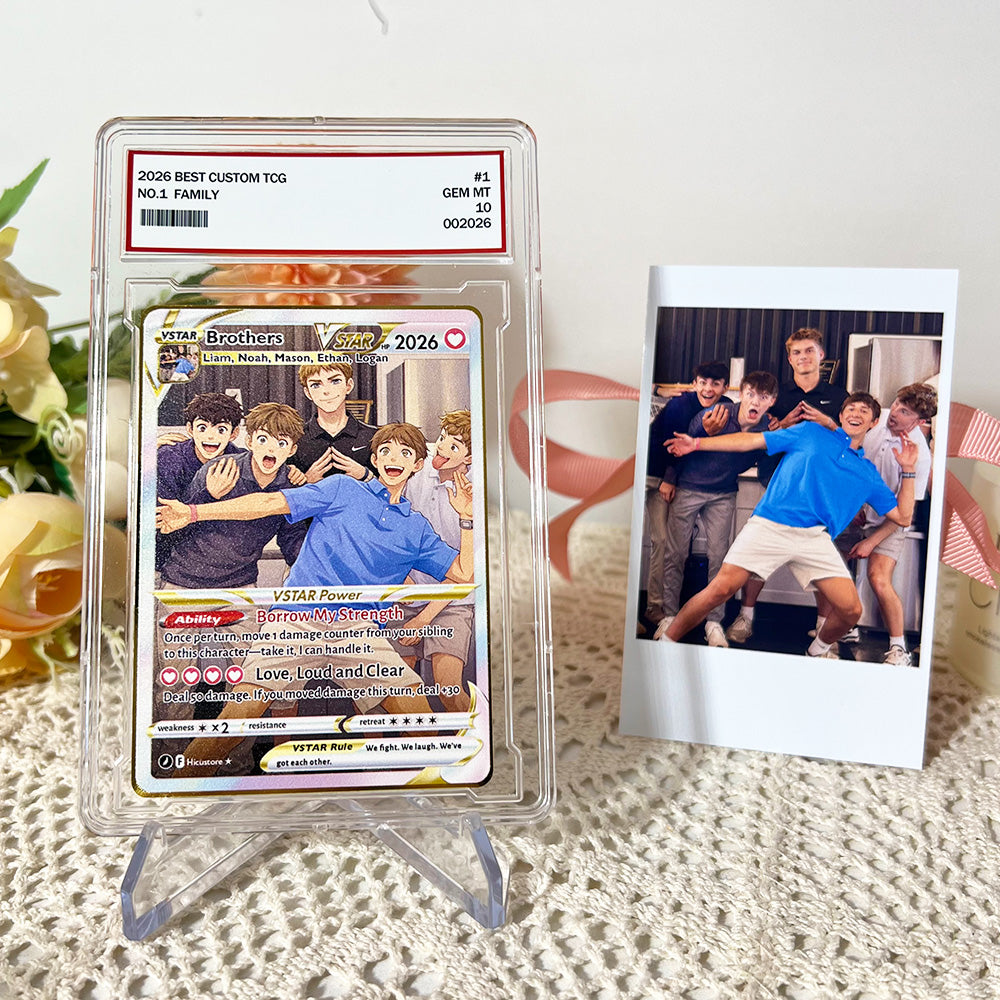 50% OFFđPersonalized Brothers & Sisters Anime Trading Card