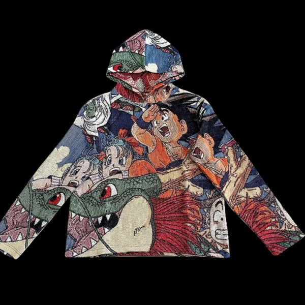 DRAGON WOVEN TAPESTRY HOODIE