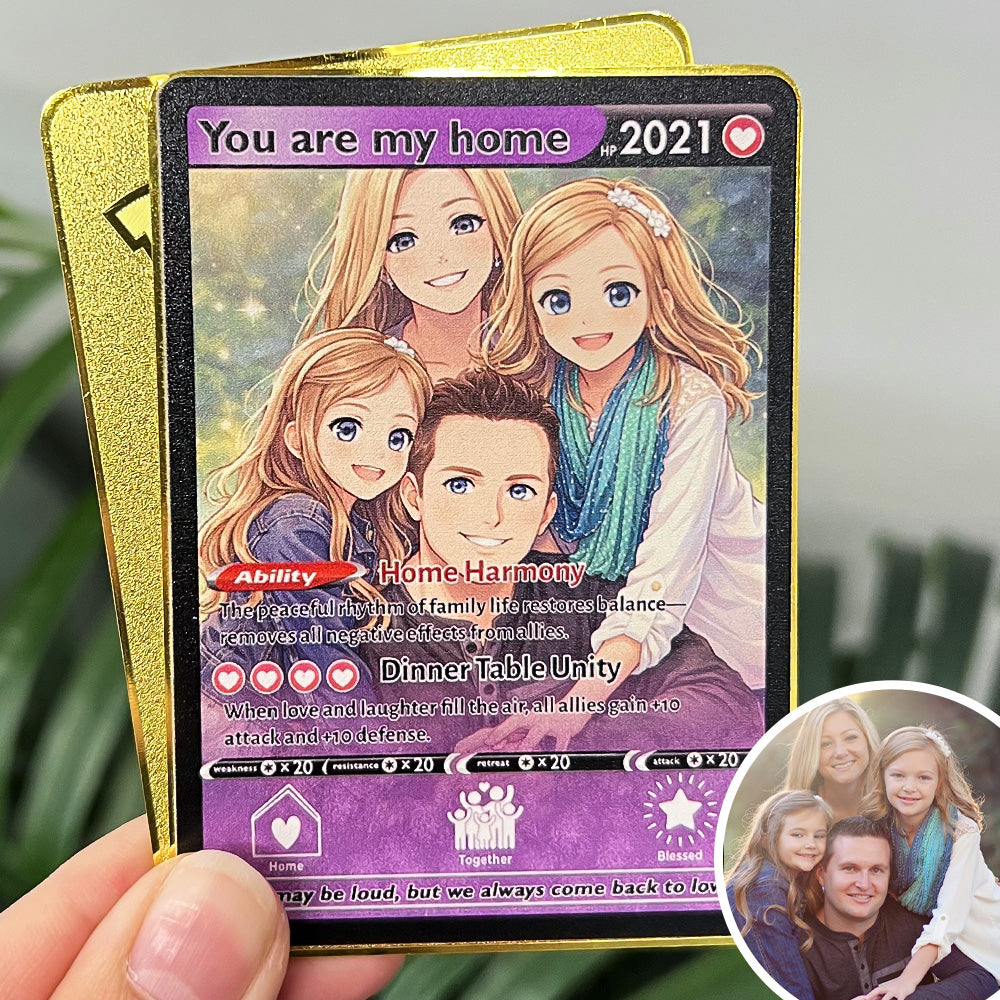 50% OFFđPersonalized Family Anime Trainer icon Card