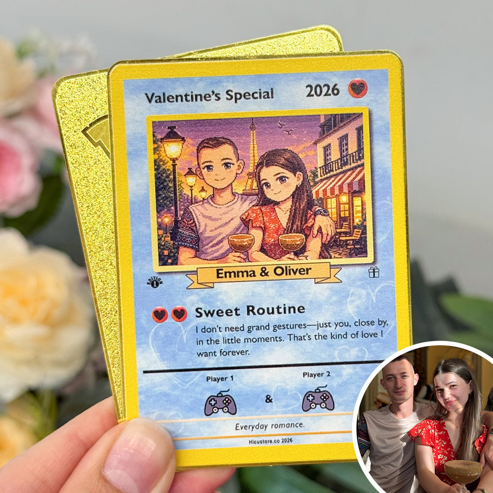 50% OFFđPersonalized Couple Anime Art Classic Card Pokecard