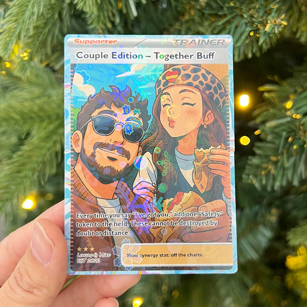 50% OFF🤩Personalized Couple Anime Supporter Trainer Card