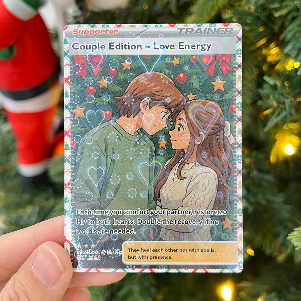 50% OFF🤩Personalized Couple Anime Supporter Trainer Card