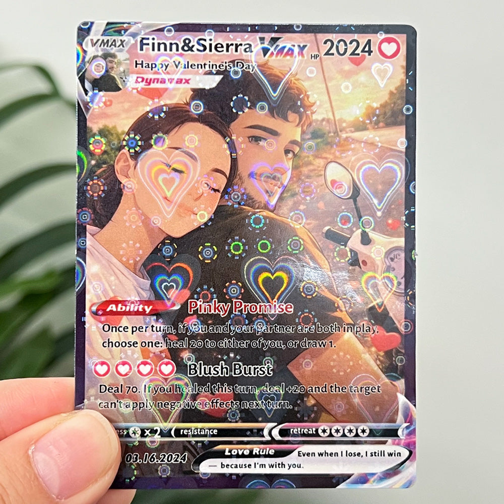 50% OFF💕Personalized Couple Anime Art Pokecard Trading Card