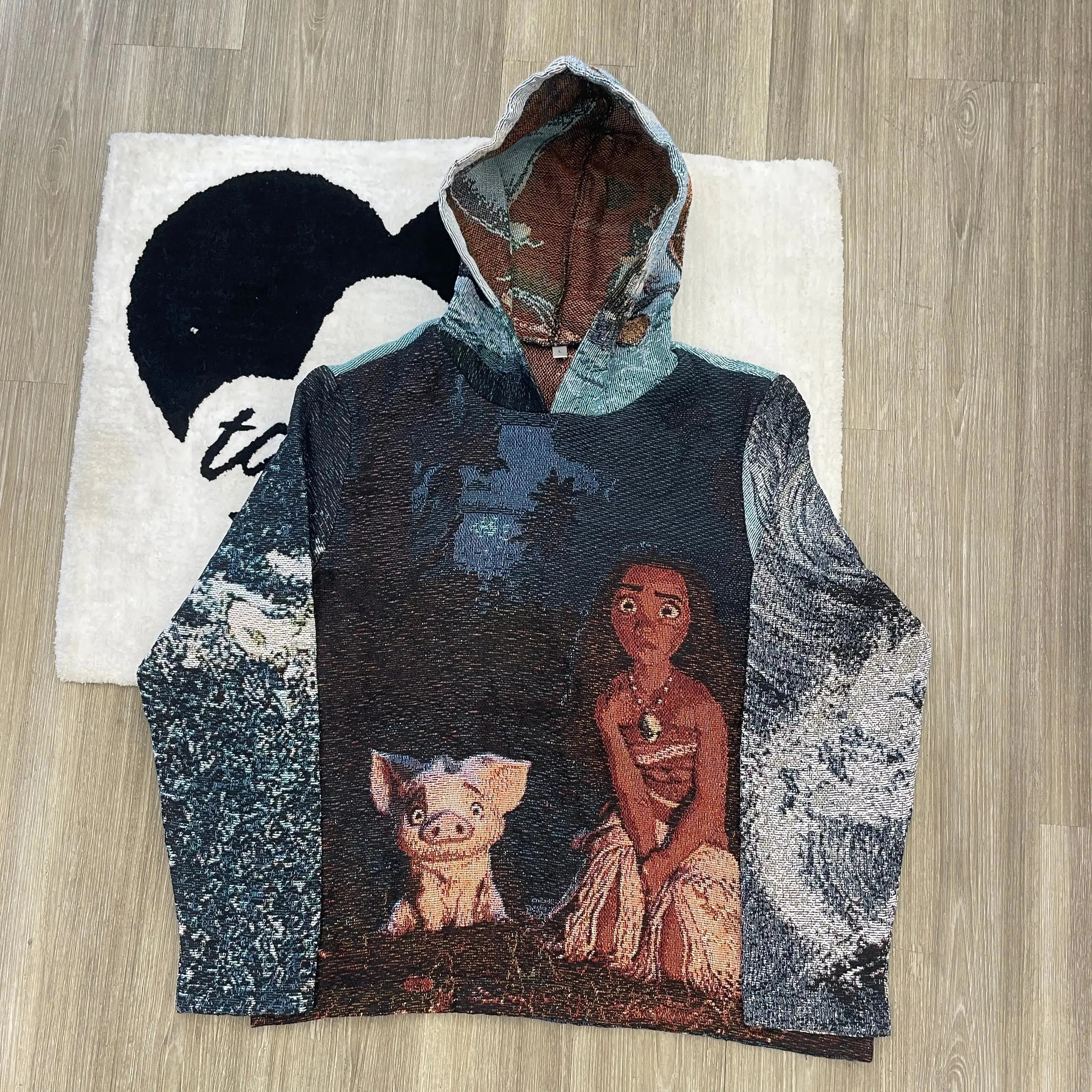 MOANA WOVEN TAPESTRY HOODIE