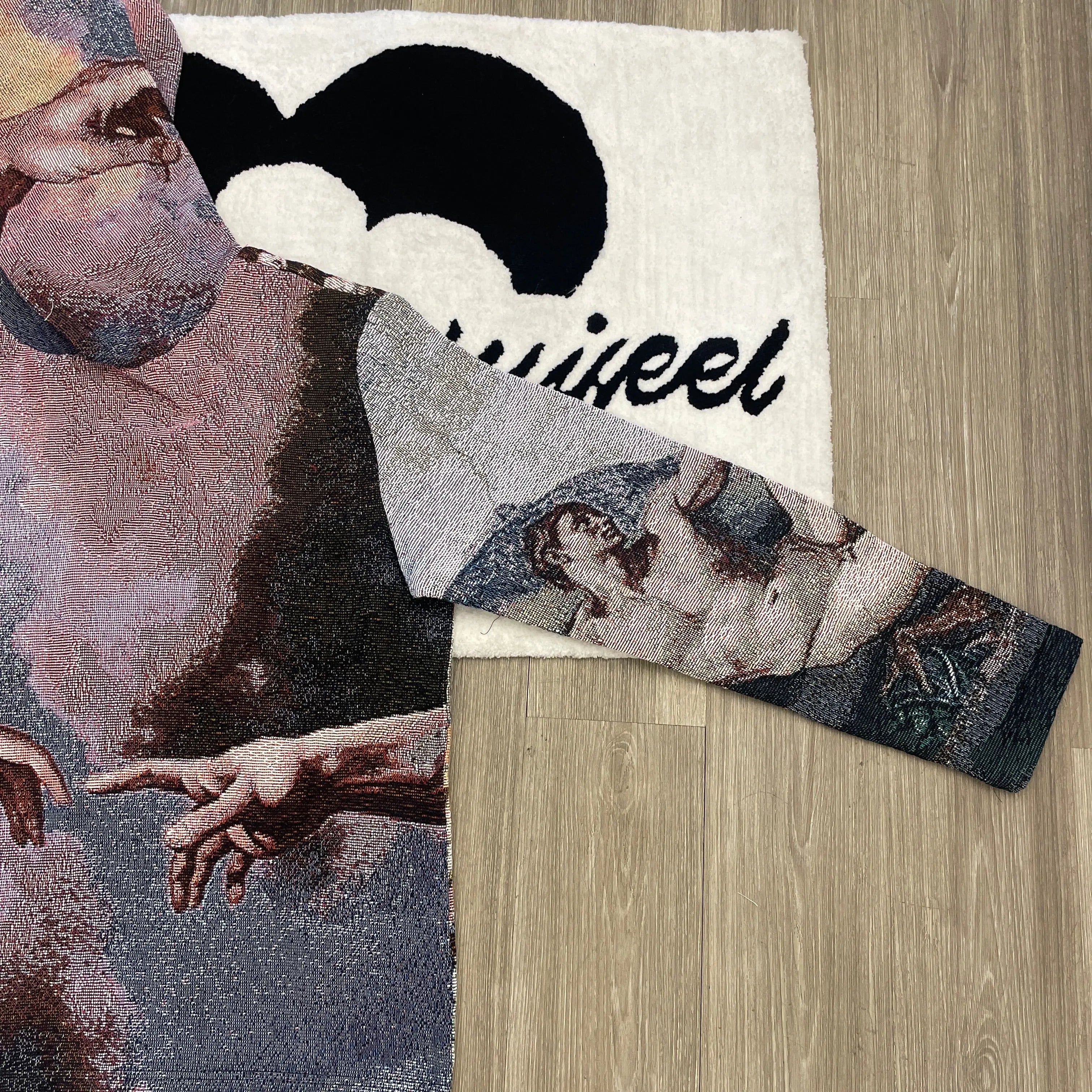 CREATION OF ADAM WOVEN TAPESTRY HOODIE