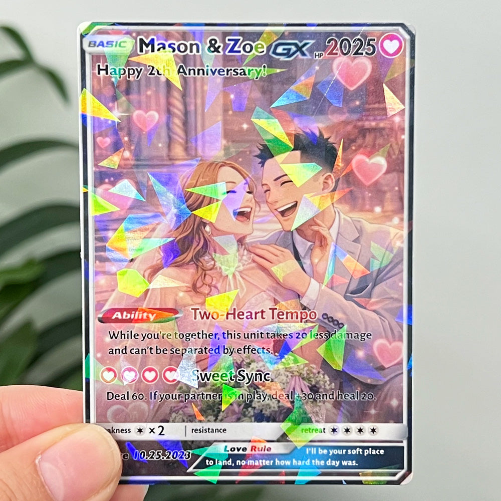 50% OFF💕Personalized Couple Anime Art Pokecard Trading Card
