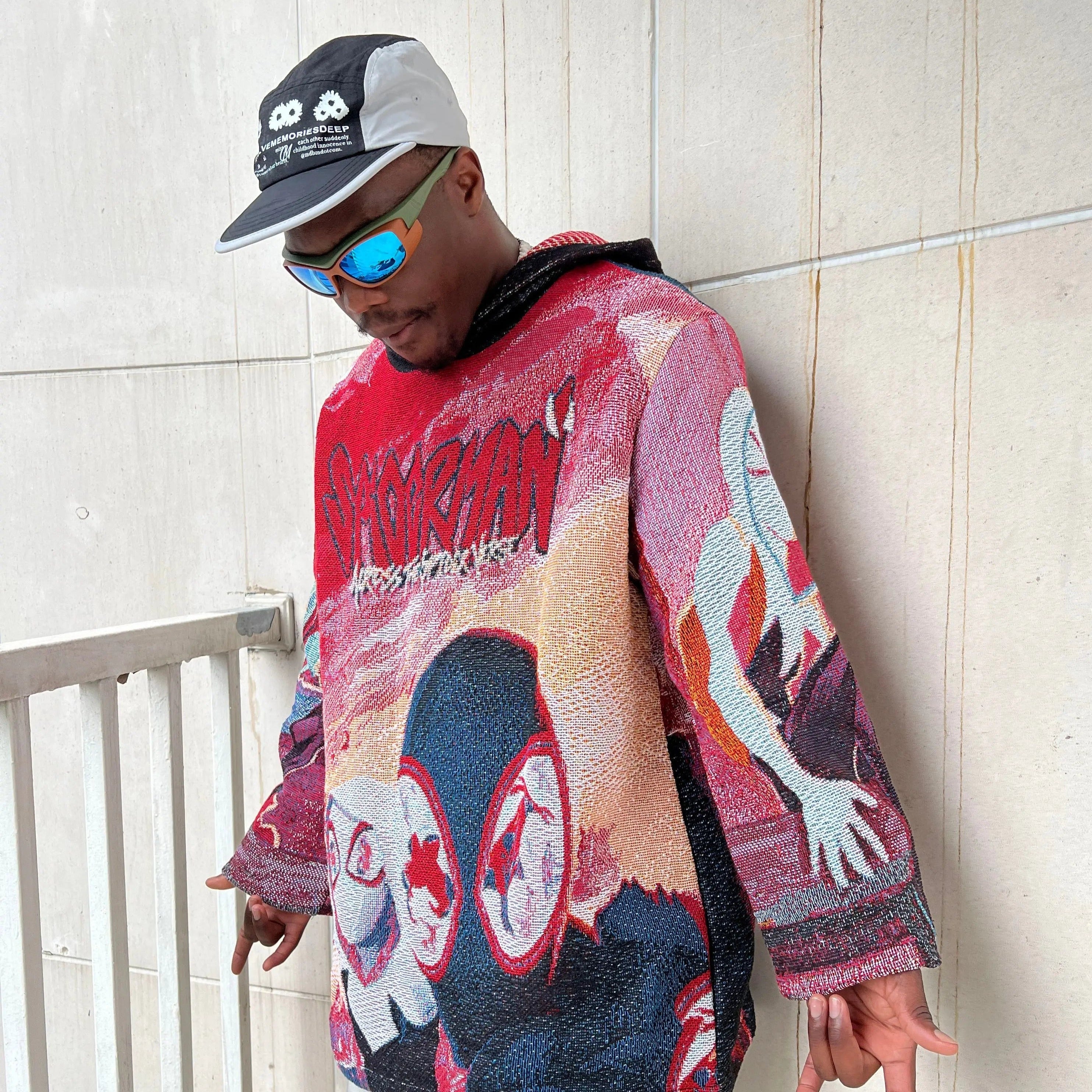 MILES&GWEN WOVEN TAPESTRY HOODIE