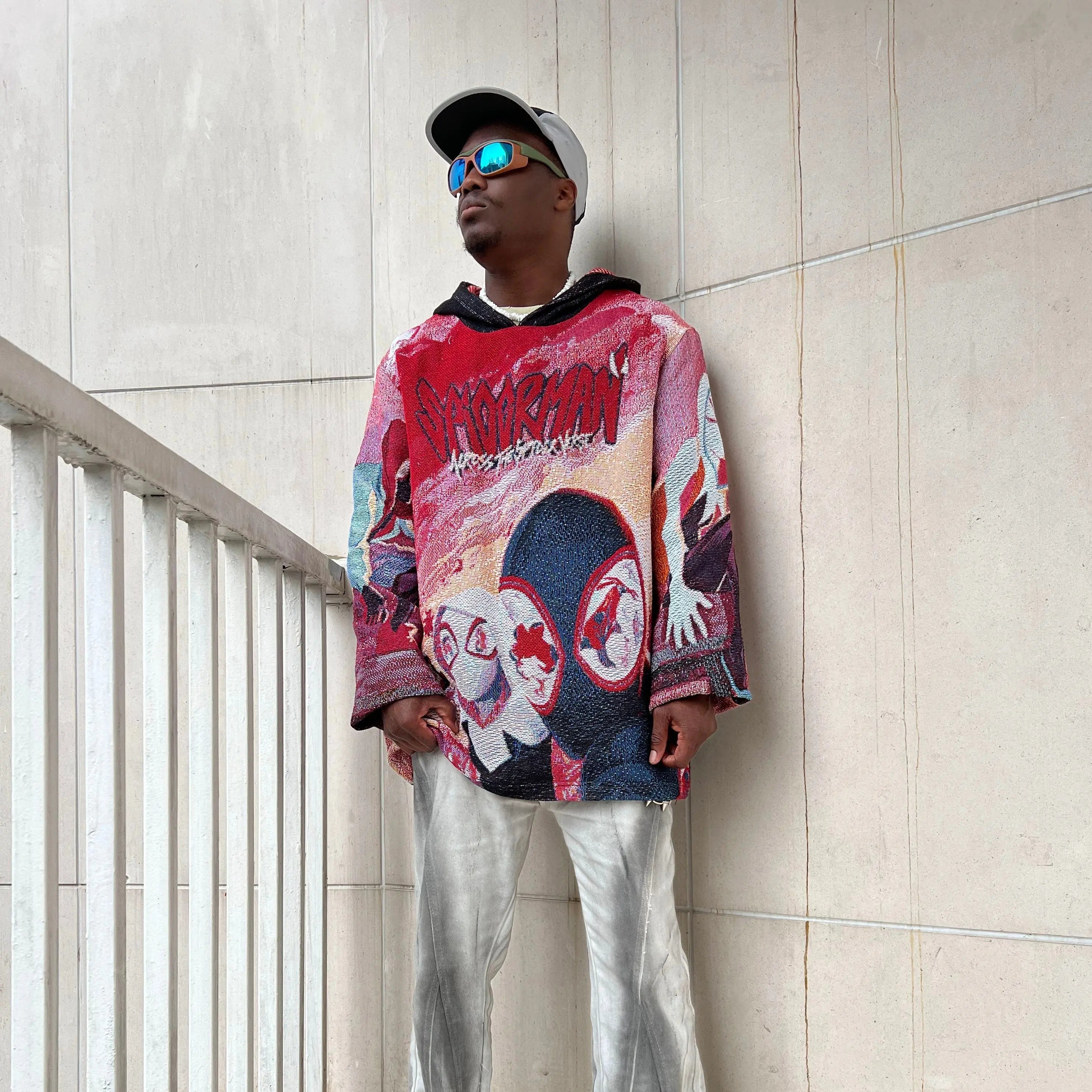 MILES&GWEN WOVEN TAPESTRY HOODIE