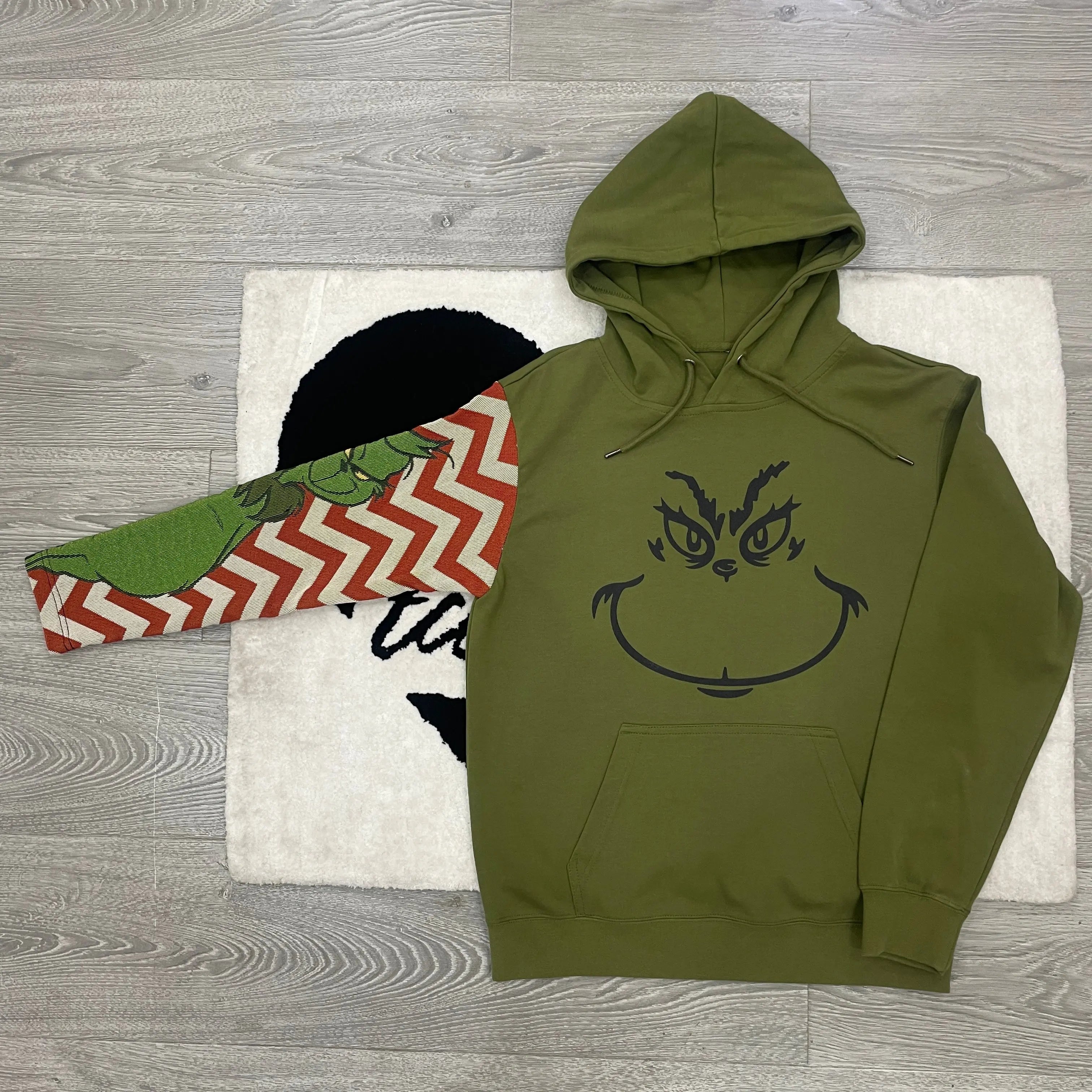 Grinch Sleeve Tapestry Hoodie