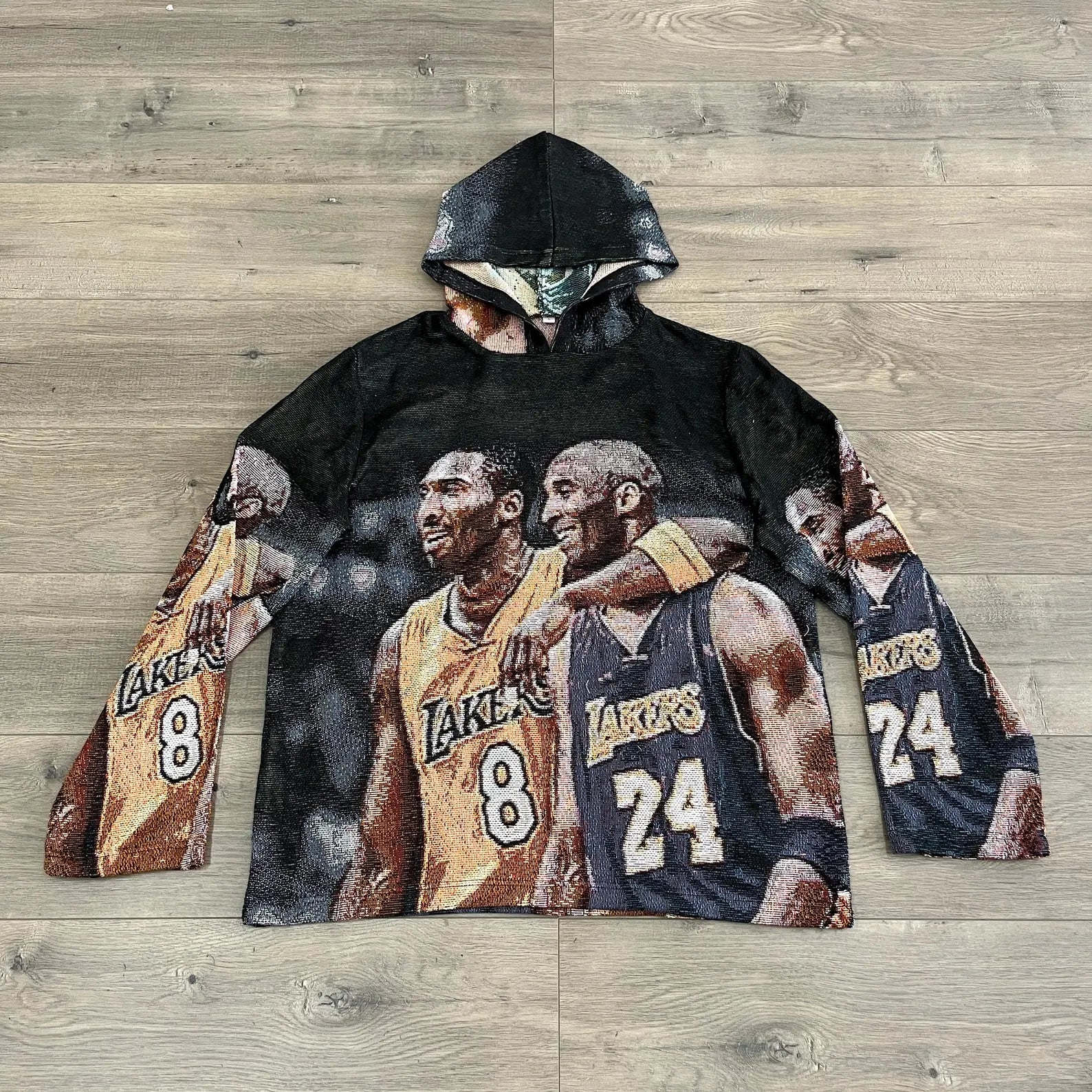 FOREVER 8&24 WOVEN TAPESTRY HOODIE