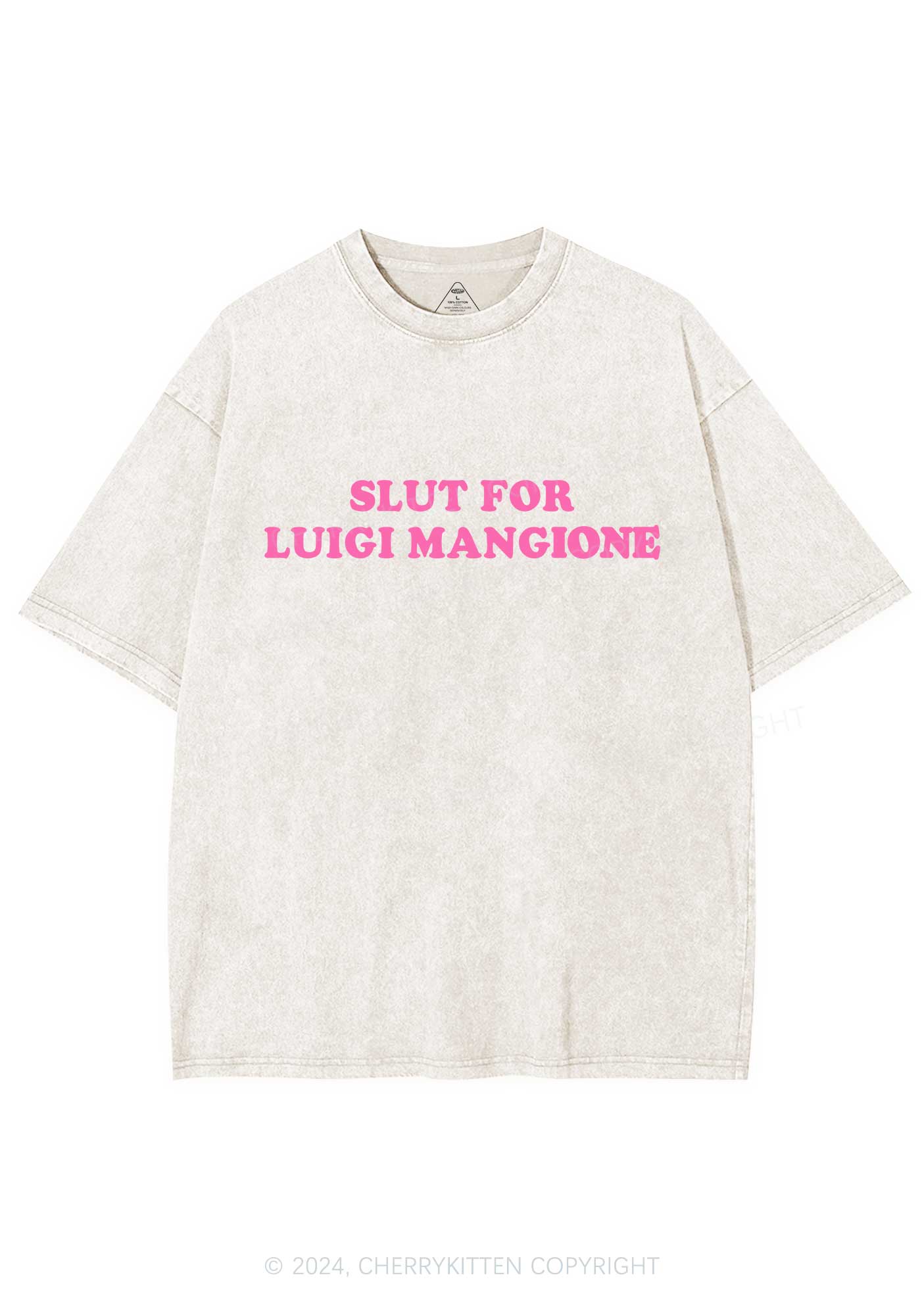 Slxt For Luigi Y2K Washed Tee Cherrykitten