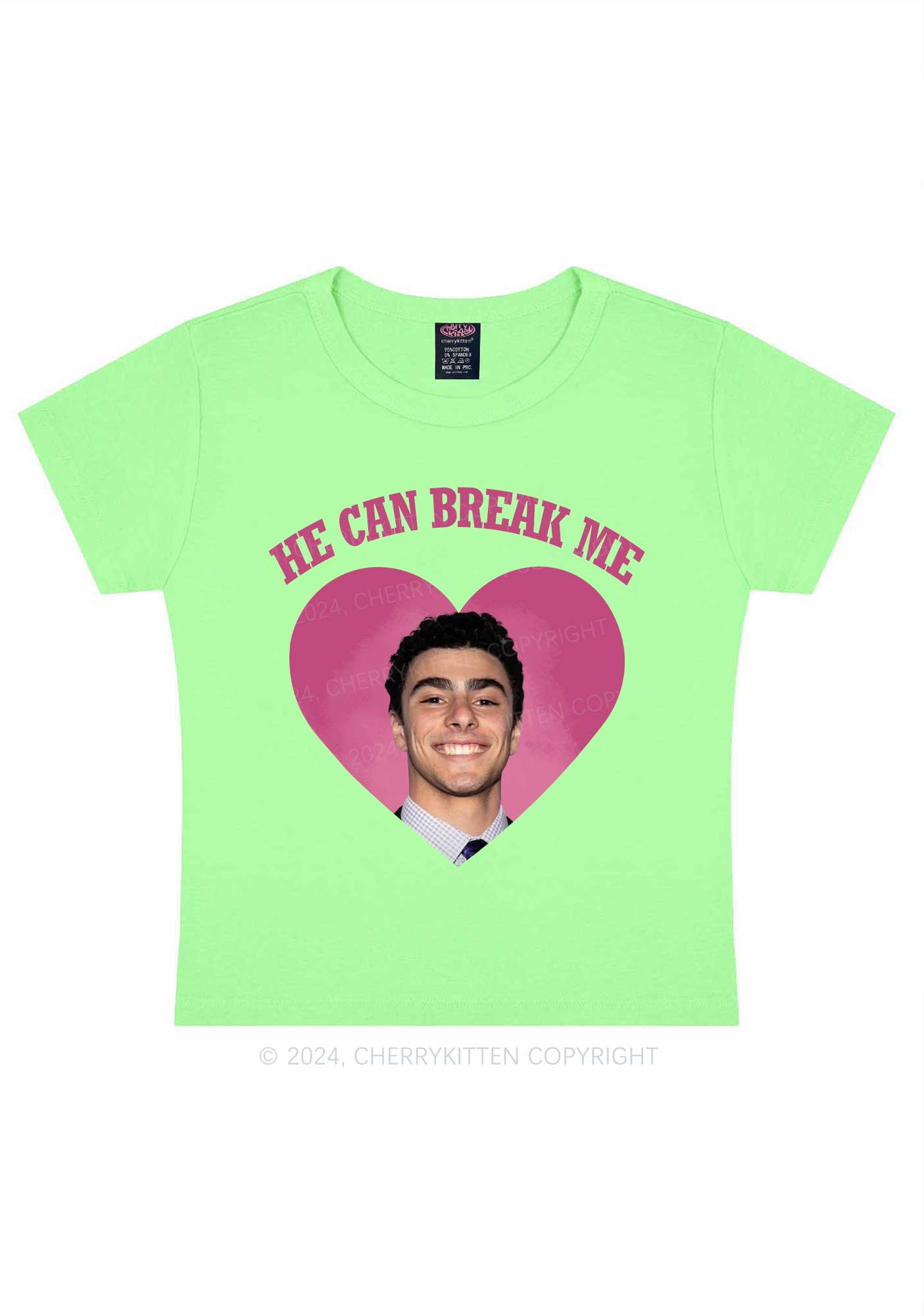 Break Me Luigi Y2K Baby Tee Cherrykitten