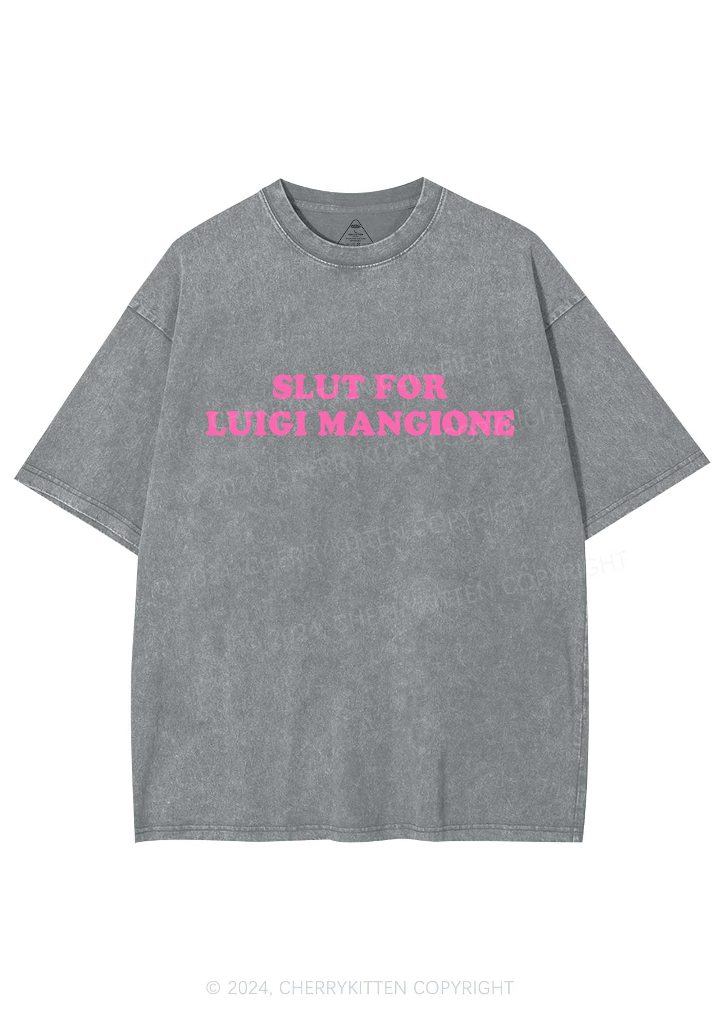 Slxt For Luigi Y2K Washed Tee Cherrykitten