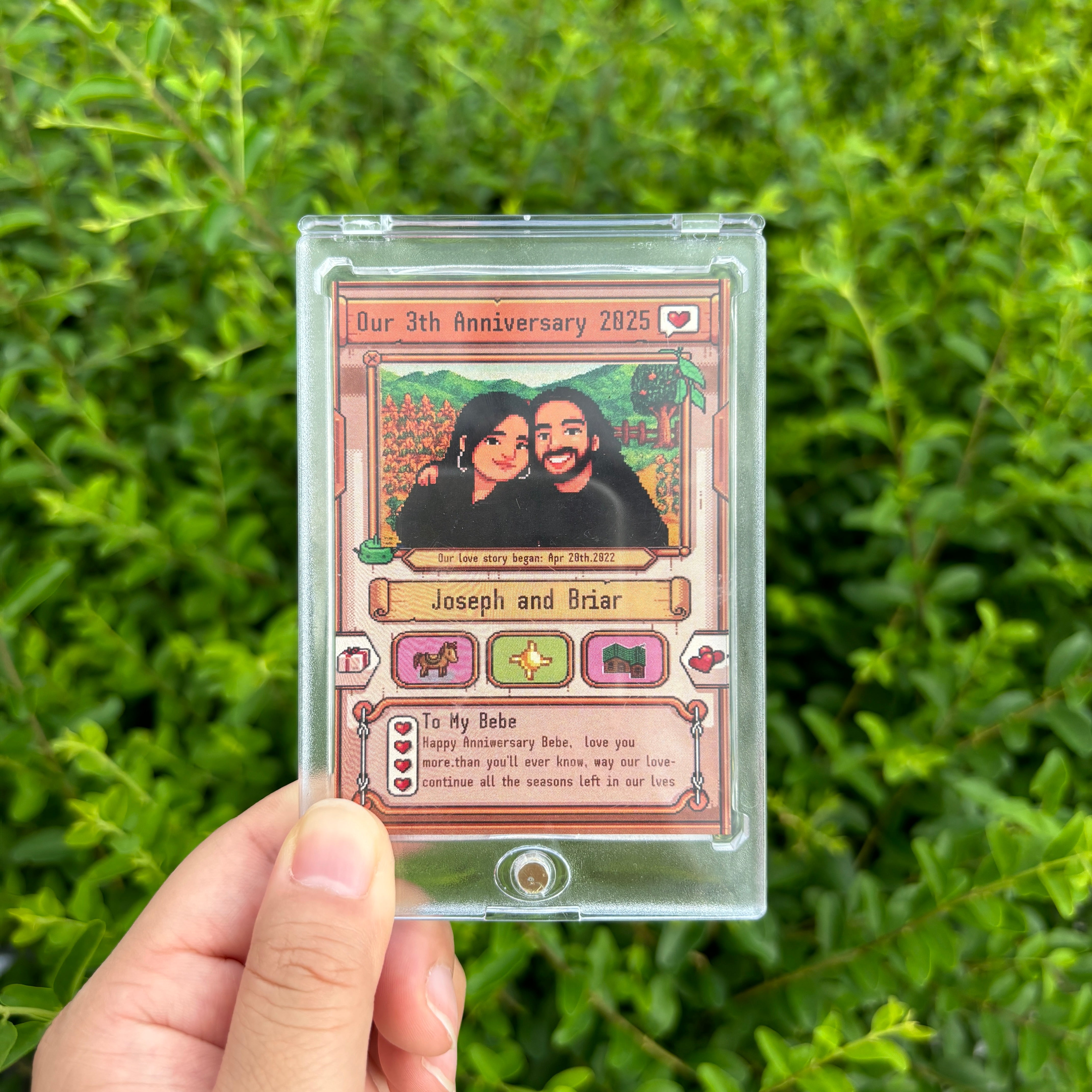 Custom Anniversary Card for Farming Game Lovers