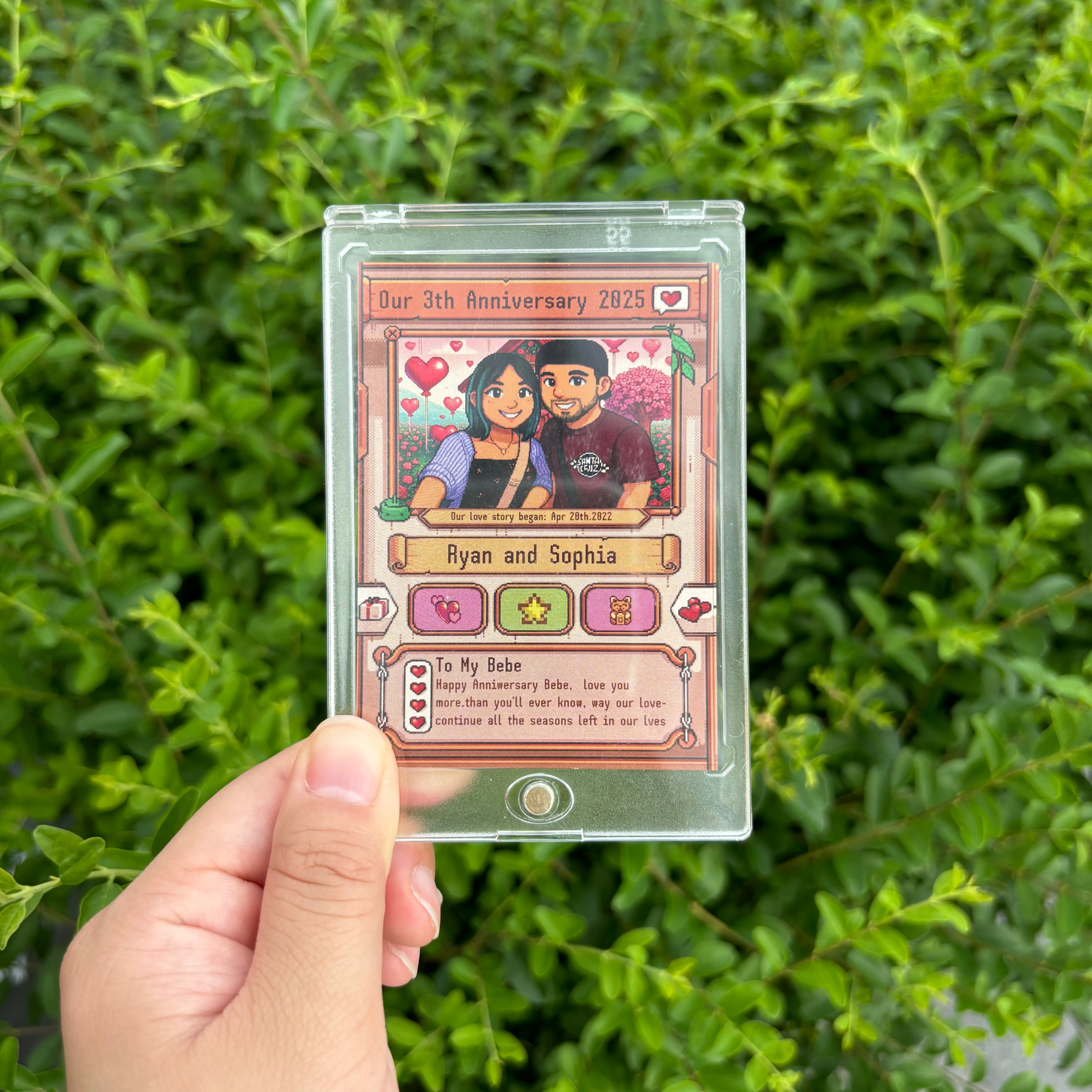 Custom Anniversary Card for Farming Game Lovers