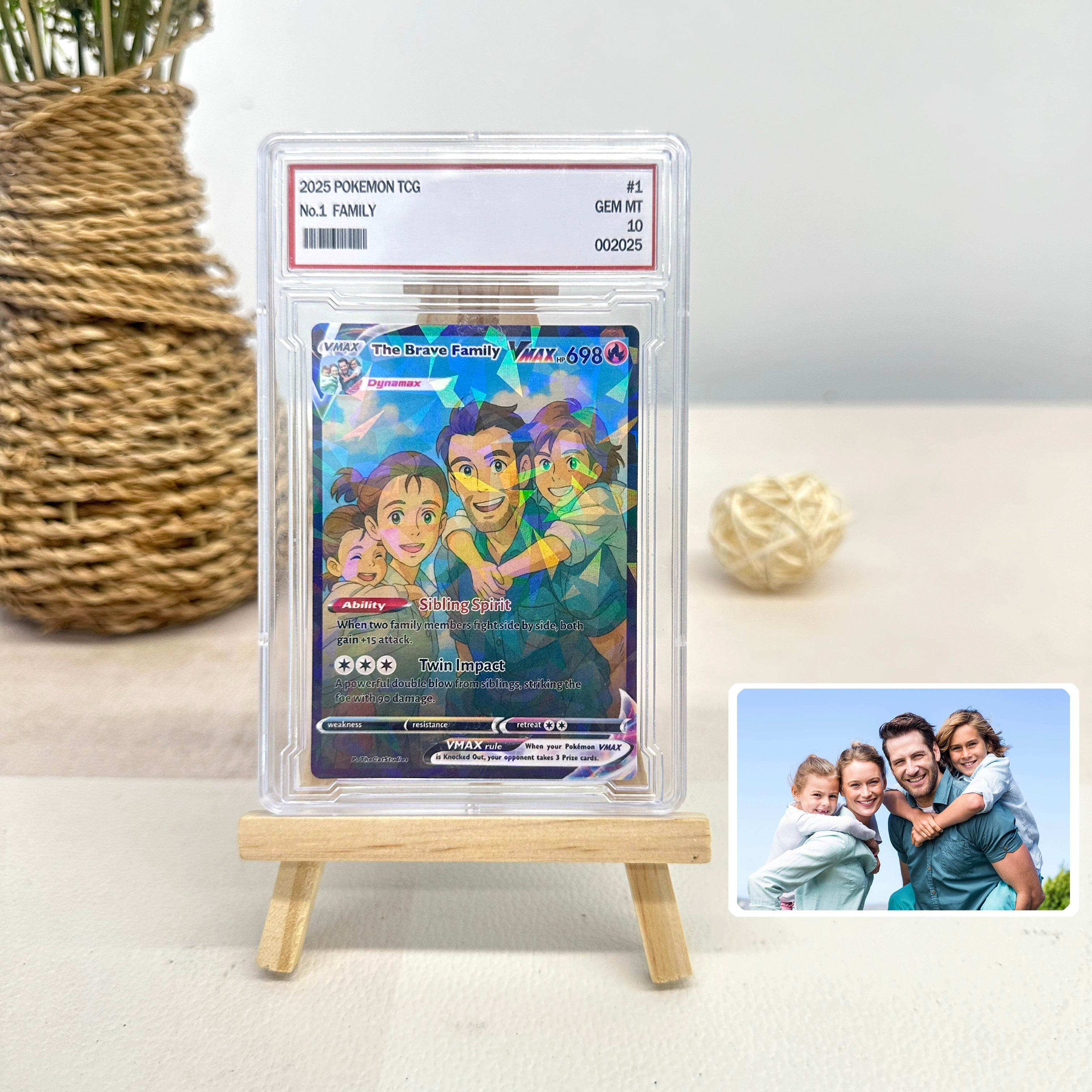 50% OFF🤩Personalized Famliy Anime Art Trading Card