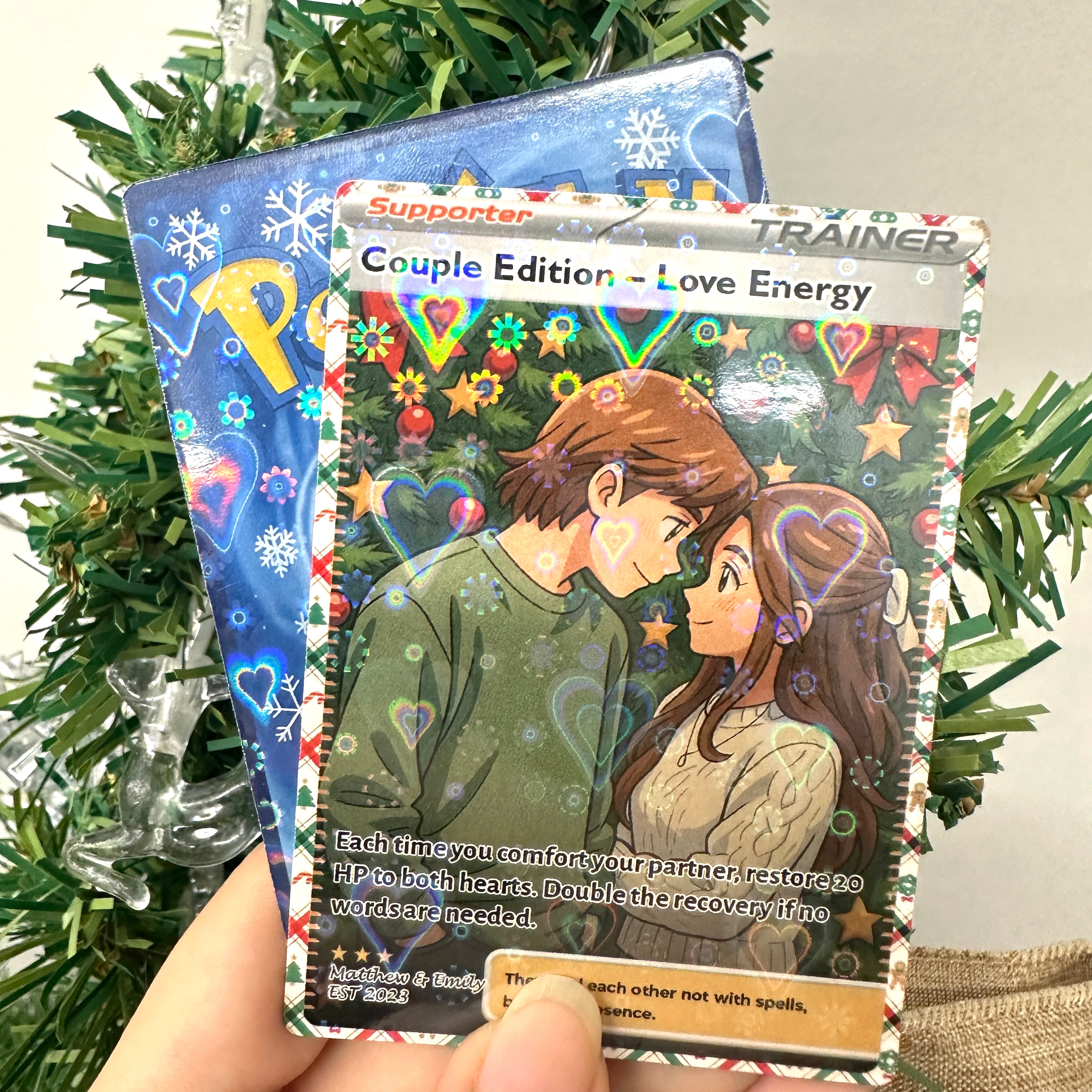 50% OFF🤩Personalized Couple Anime Supporter Trainer Card