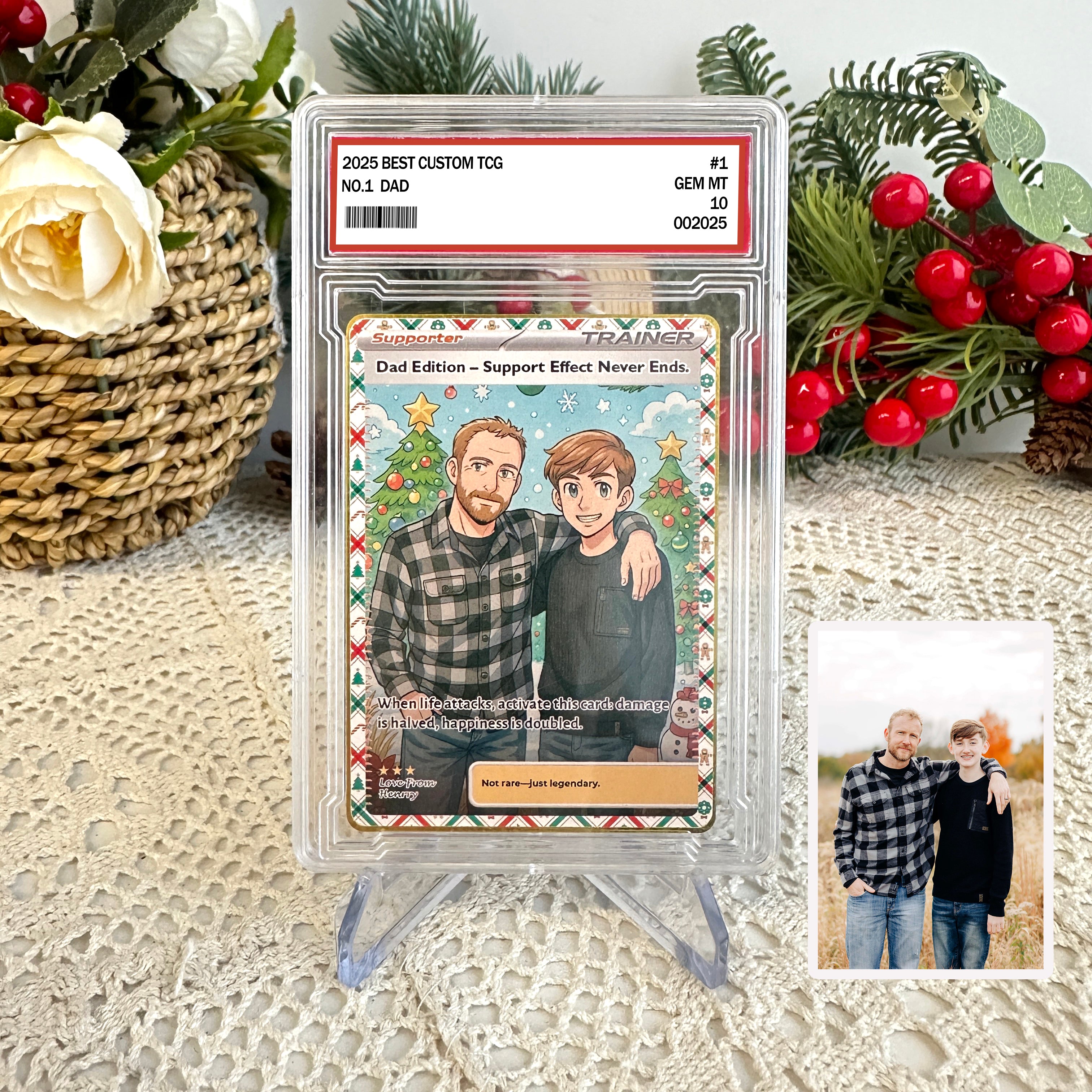 50% OFF🤩Personalized Dad Anime Supporter Trainer Card