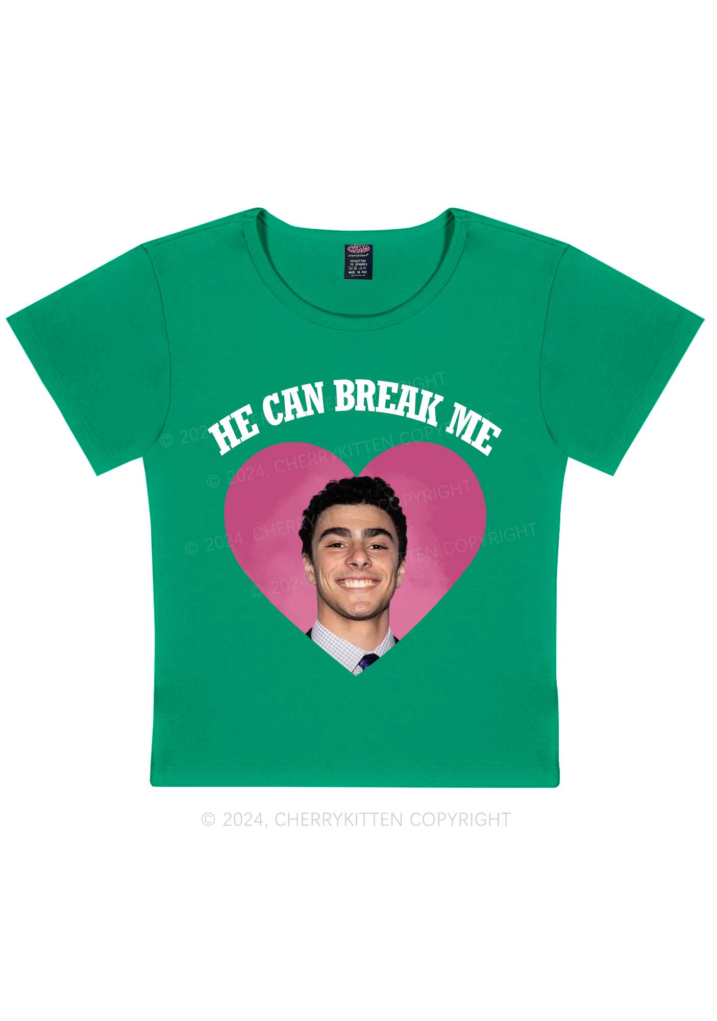 Break Me Luigi Y2K Baby Tee Cherrykitten