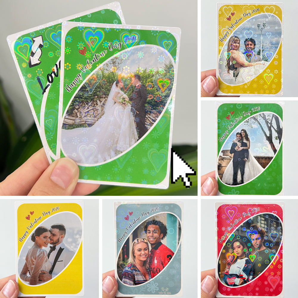 50% OFF💕Personalized Couple Anime Uno Card, Love You More Reverse Card