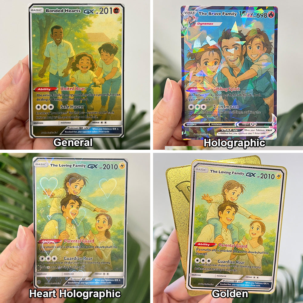 50% OFF🤩Personalized Famliy Anime Art Trading Card